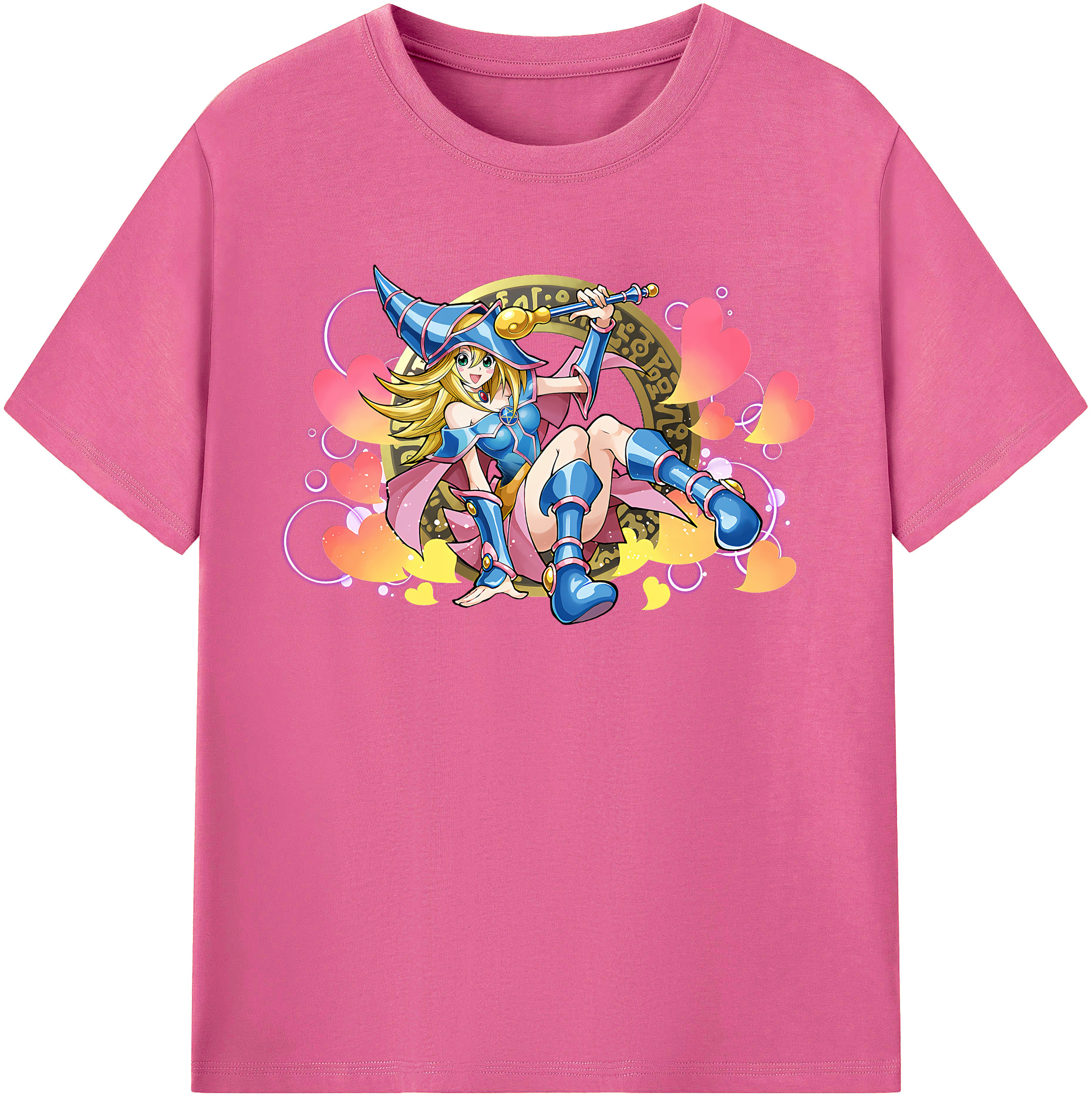 （画像用） 遊☆戯☆王 Yu-Gi-Oh! レディースカジュアルプリントTシャツ（綿100％）