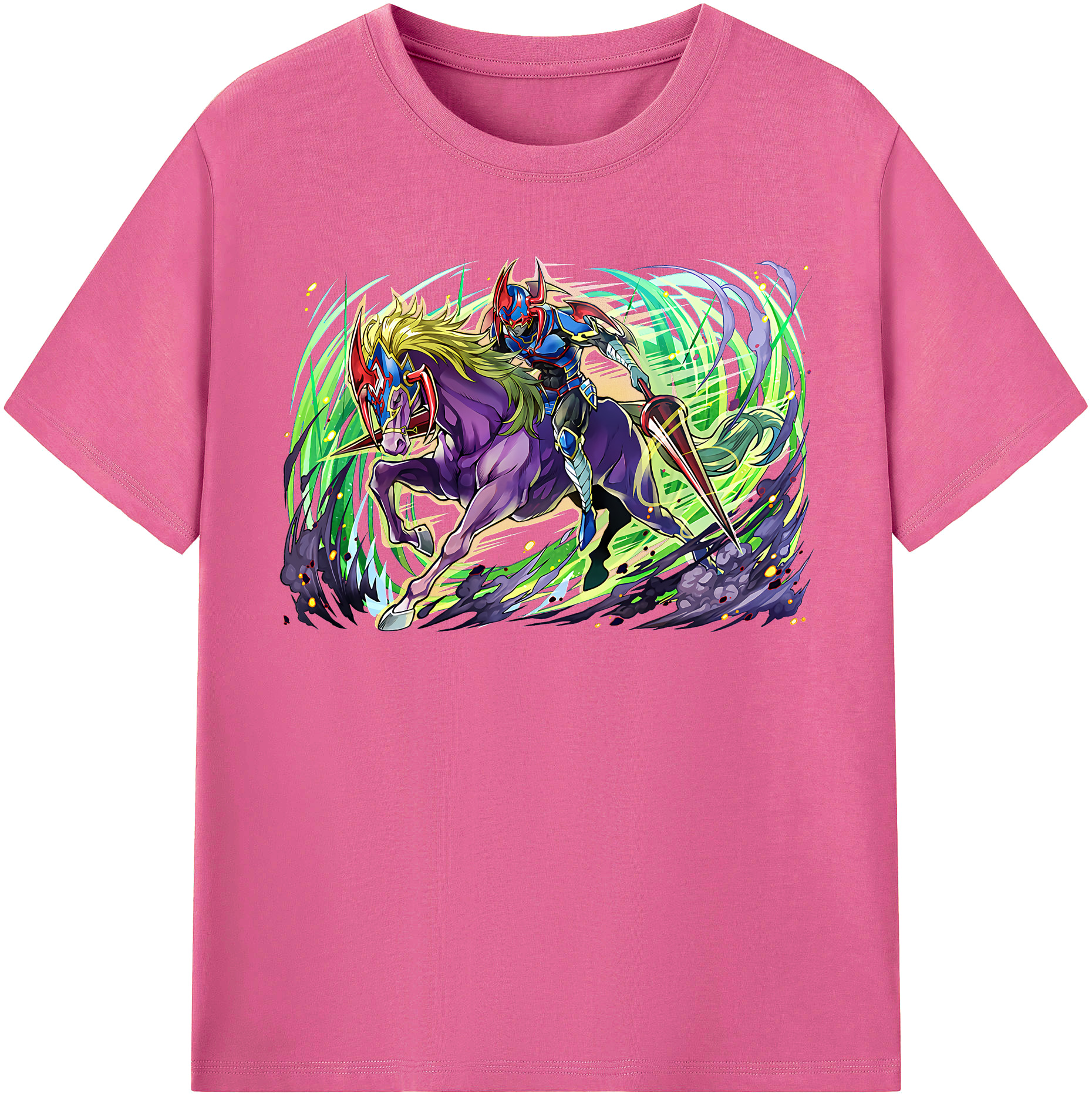 （画像用） 遊☆戯☆王 Yu-Gi-Oh! レディースカジュアルプリントTシャツ（綿100％）