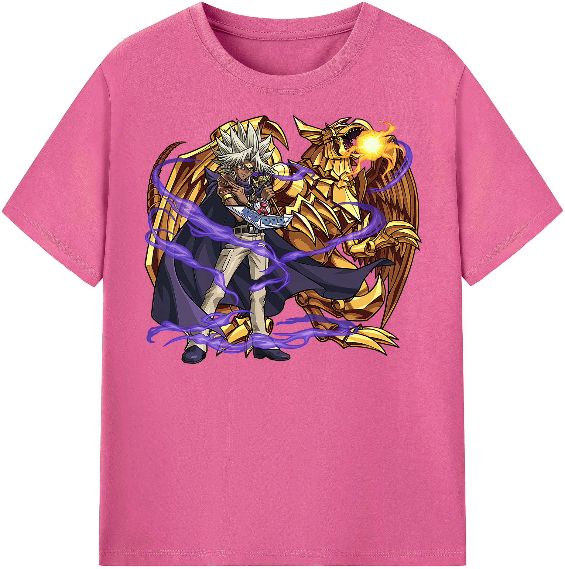 （画像用） 遊☆戯☆王 Yu-Gi-Oh! レディースカジュアルプリントTシャツ（綿100％）