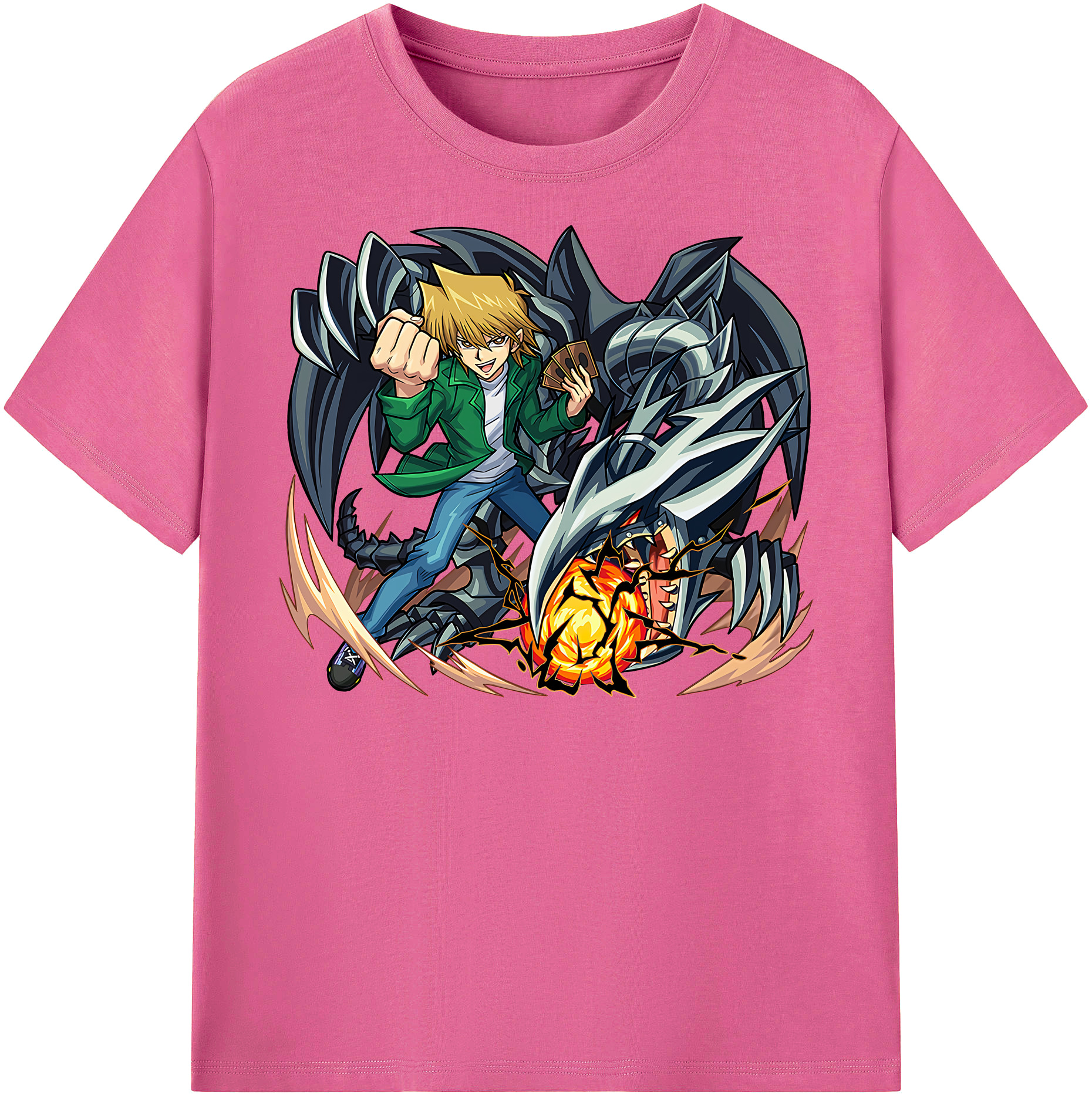 （画像用） 遊☆戯☆王 Yu-Gi-Oh! レディースカジュアルプリントTシャツ（綿100％）
