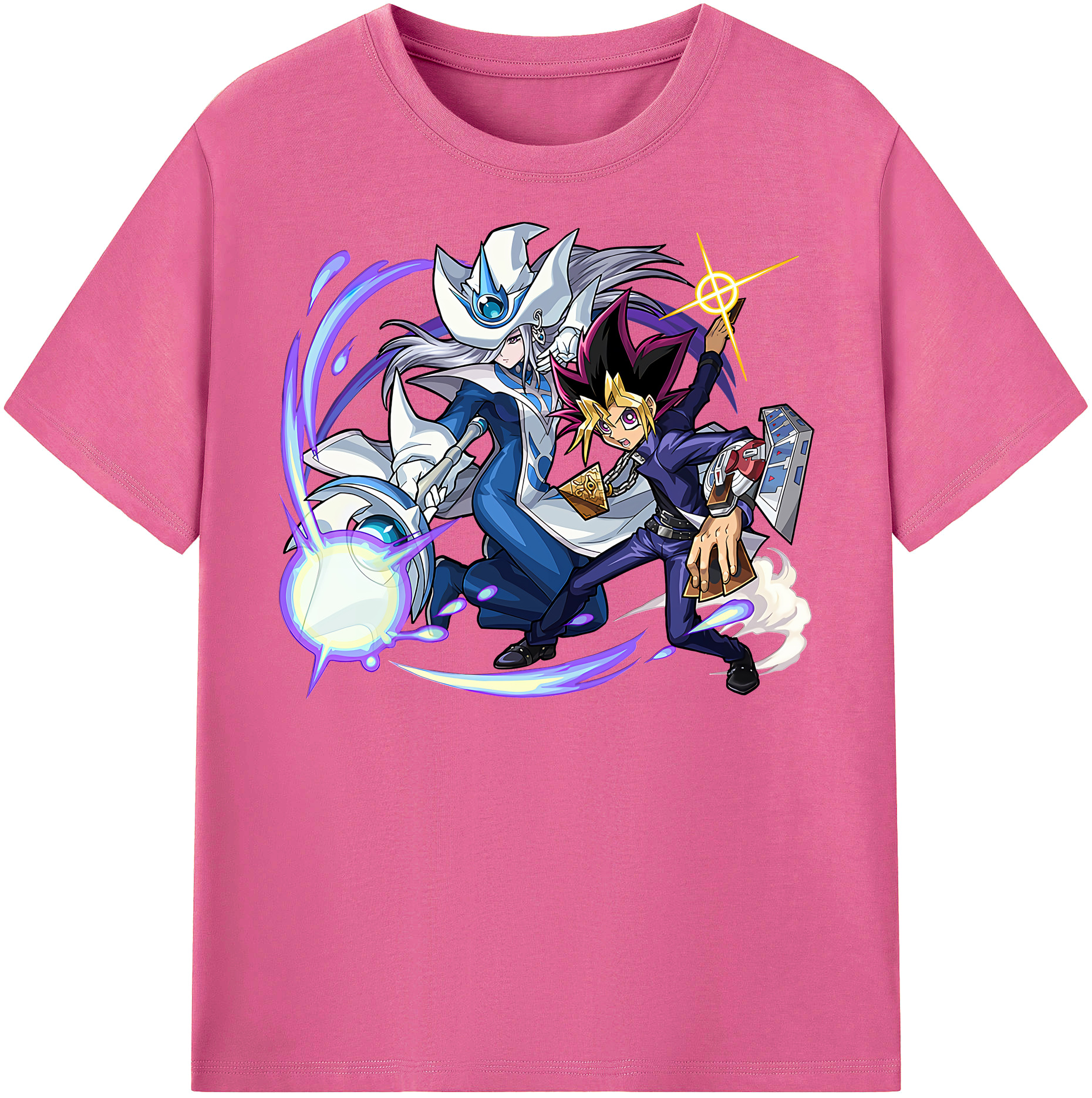 （画像用） 遊☆戯☆王 Yu-Gi-Oh! レディースカジュアルプリントTシャツ（綿100％）