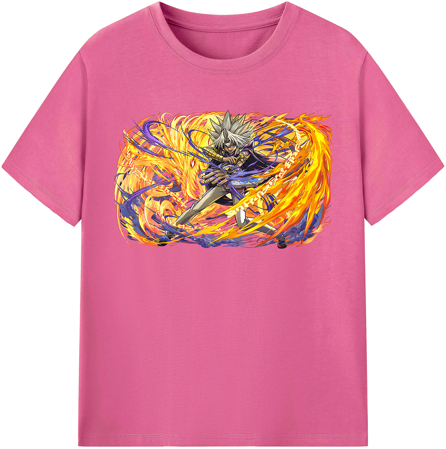 （画像用） 遊☆戯☆王 Yu-Gi-Oh! レディースカジュアルプリントTシャツ（綿100％）