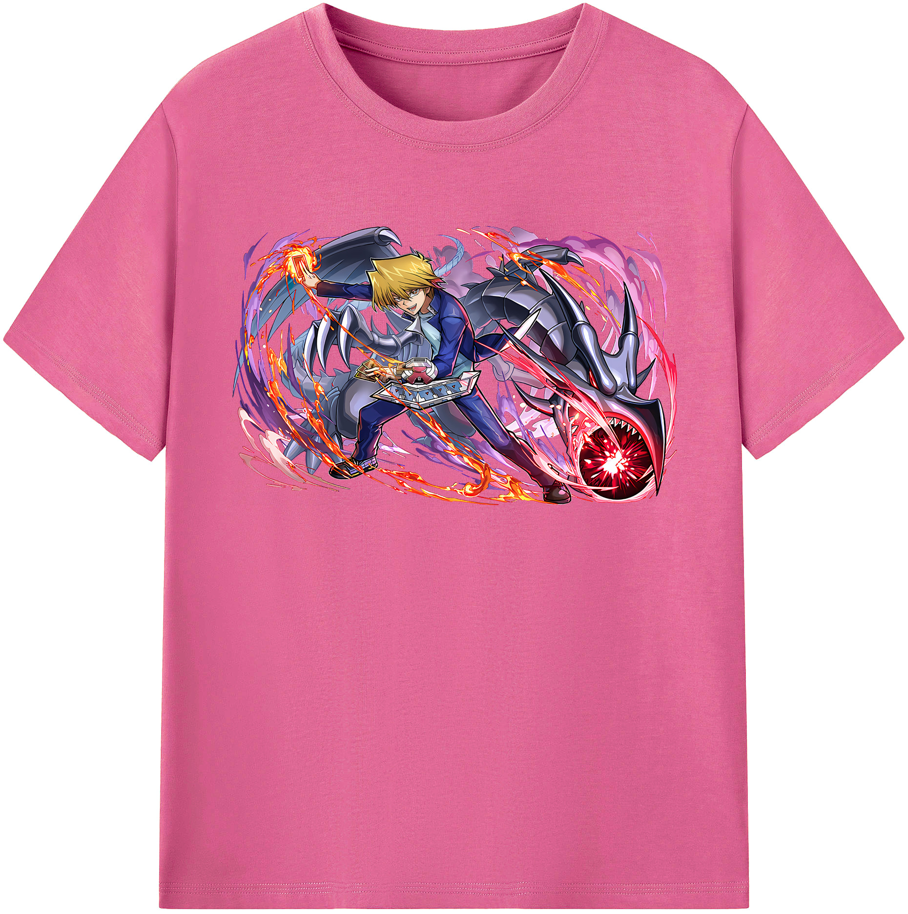 （画像用） 遊☆戯☆王 Yu-Gi-Oh! レディースカジュアルプリントTシャツ（綿100％）