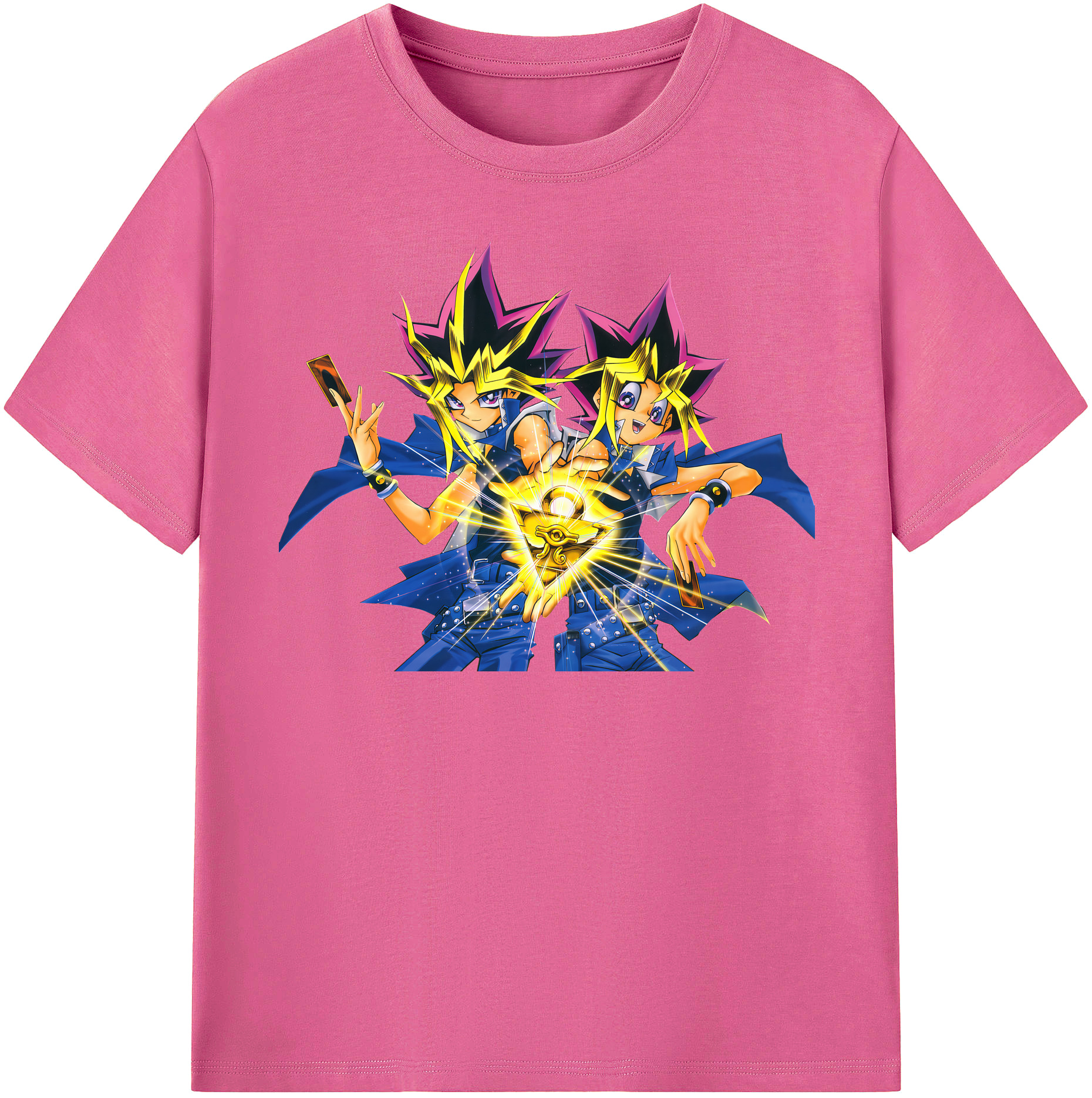 （画像用） 遊☆戯☆王 Yu-Gi-Oh! レディースカジュアルプリントTシャツ（綿100％）