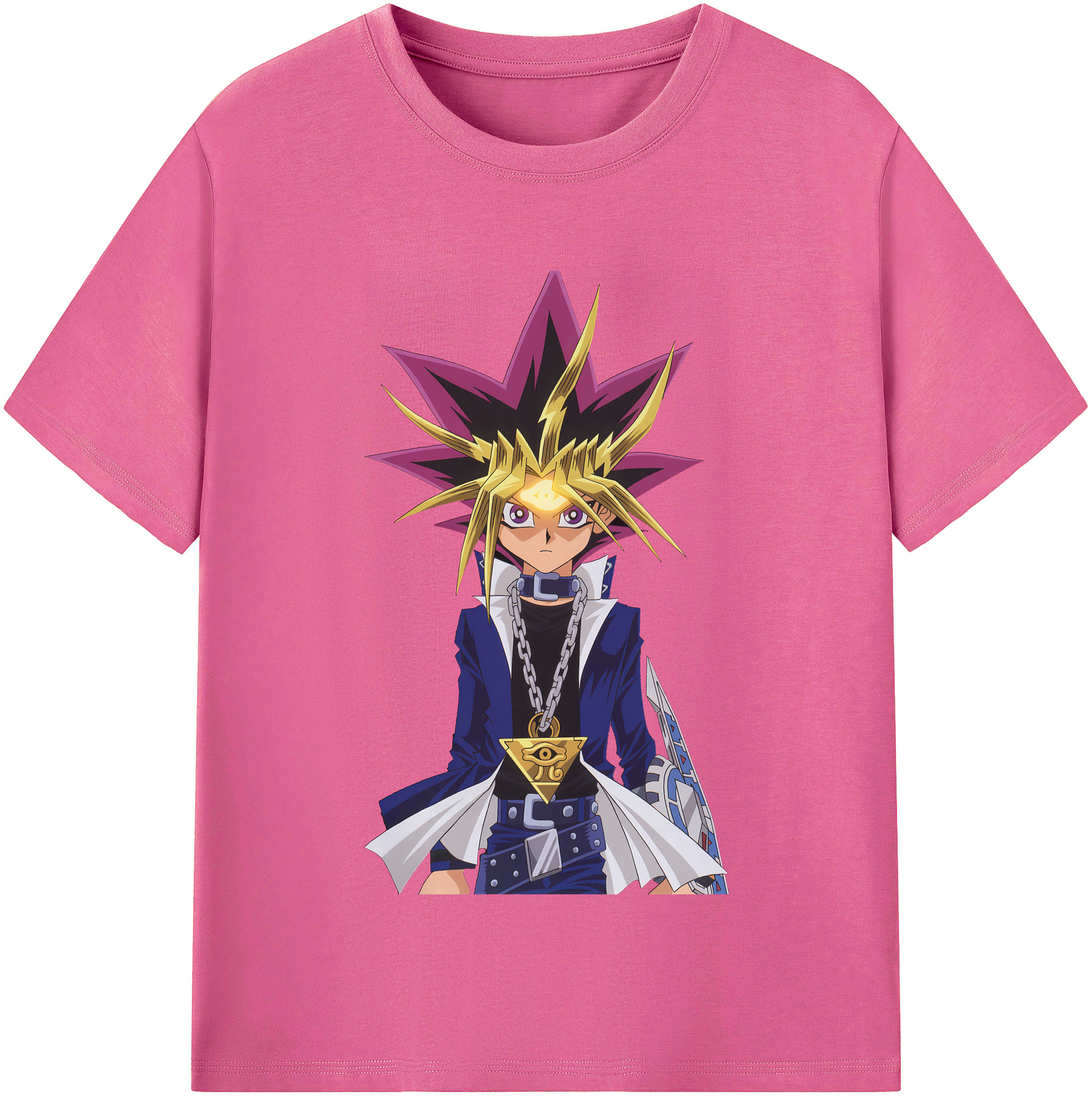 （画像用） 遊☆戯☆王 Yu-Gi-Oh! レディースカジュアルプリントTシャツ（綿100％）