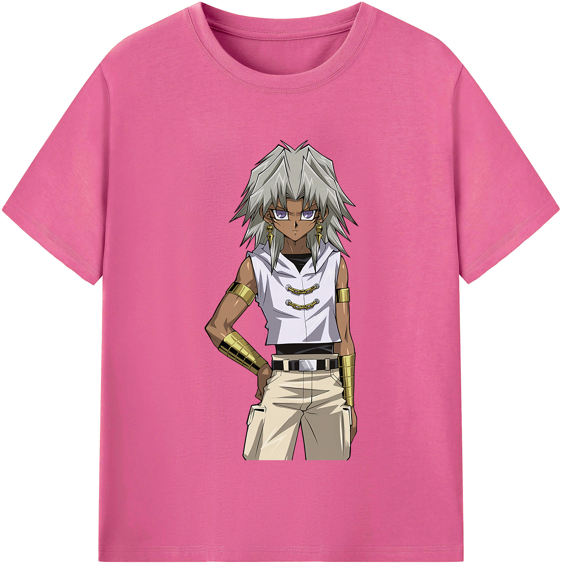 （画像用） 遊☆戯☆王 Yu-Gi-Oh! レディースカジュアルプリントTシャツ（綿100％）