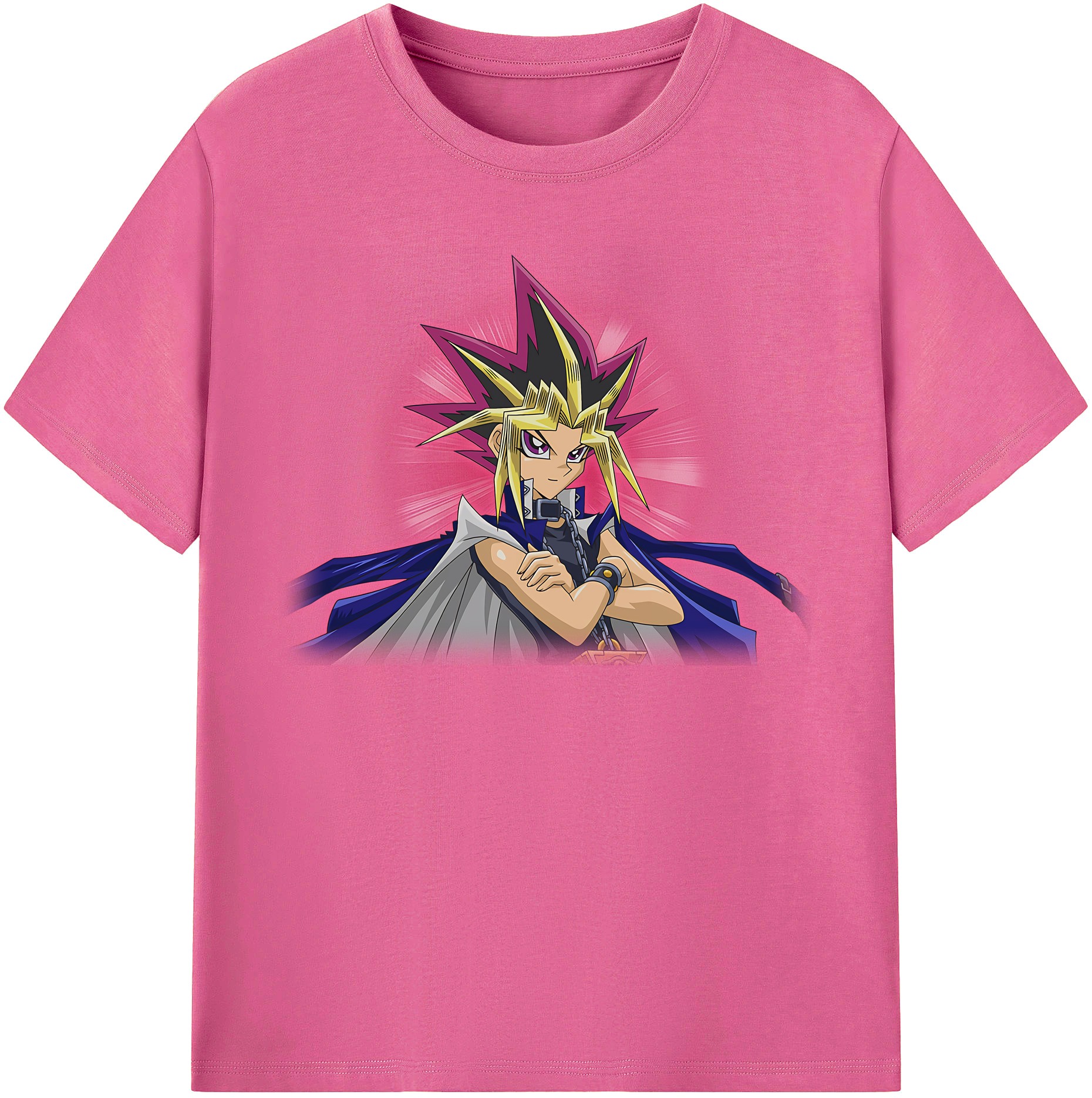 （画像用） 遊☆戯☆王 Yu-Gi-Oh! レディースカジュアルプリントTシャツ（綿100％）