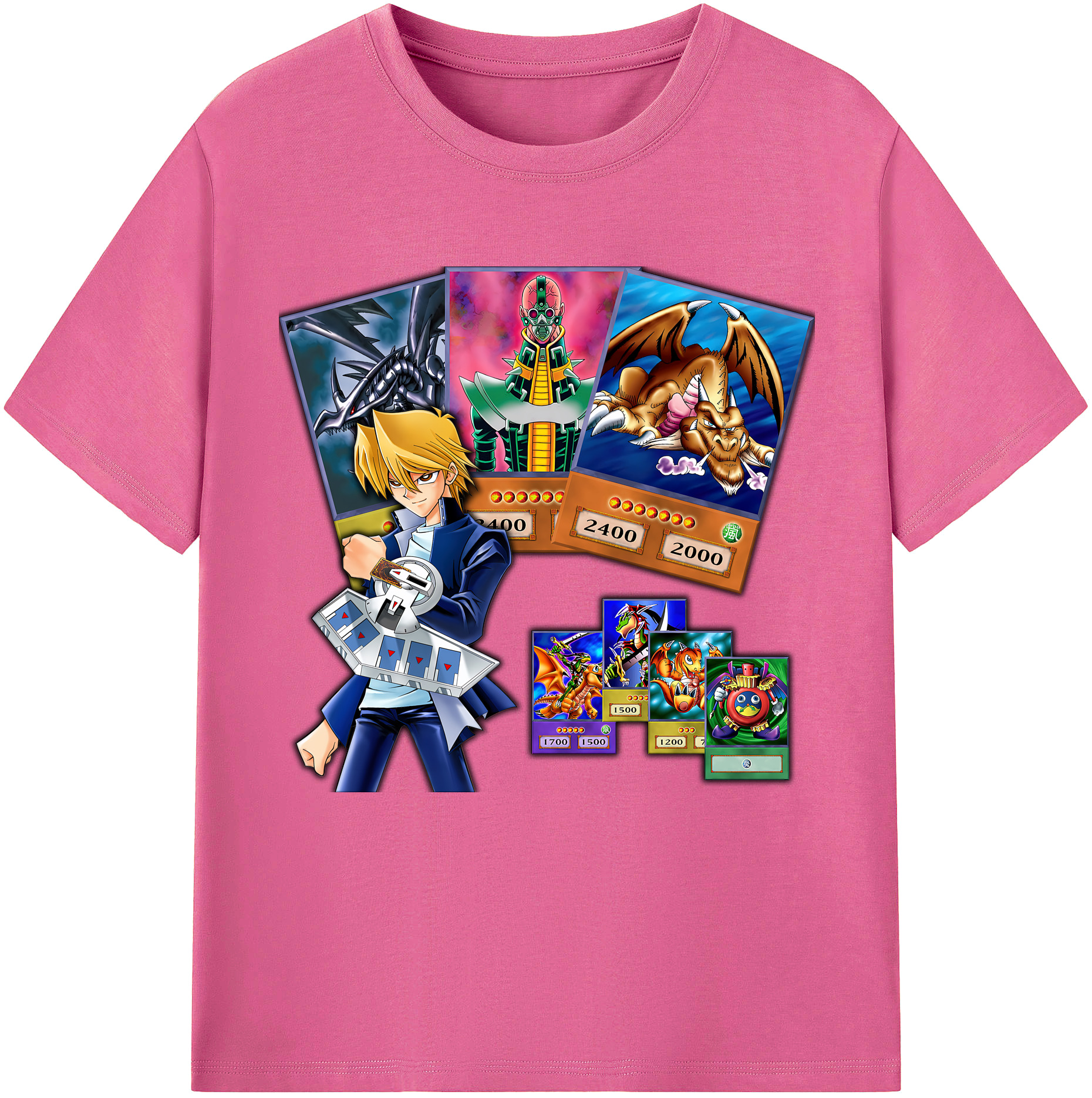 （画像用） 遊☆戯☆王 Yu-Gi-Oh! レディースカジュアルプリントTシャツ（綿100％）