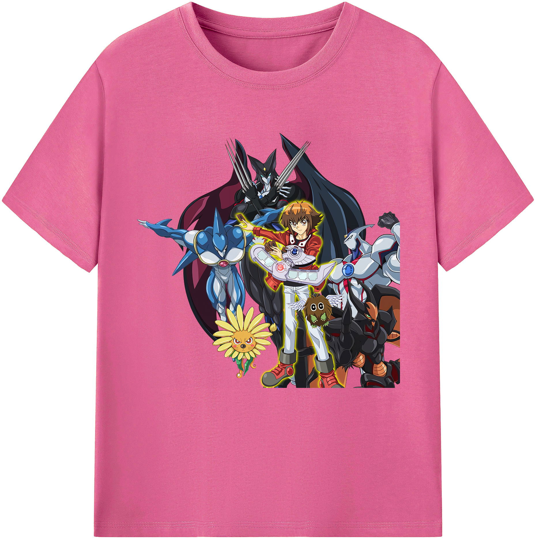 （画像用） 遊☆戯☆王 Yu-Gi-Oh! レディースカジュアルプリントTシャツ（綿100％）