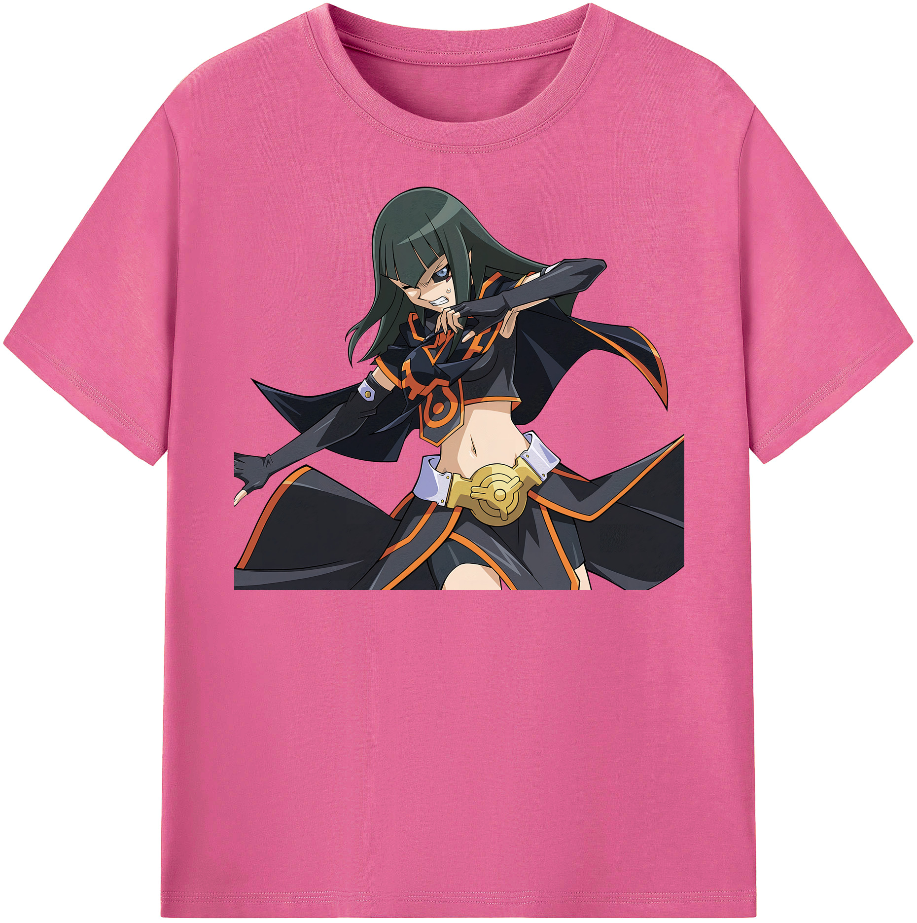 （画像用） 遊☆戯☆王 Yu-Gi-Oh! レディースカジュアルプリントTシャツ（綿100％）