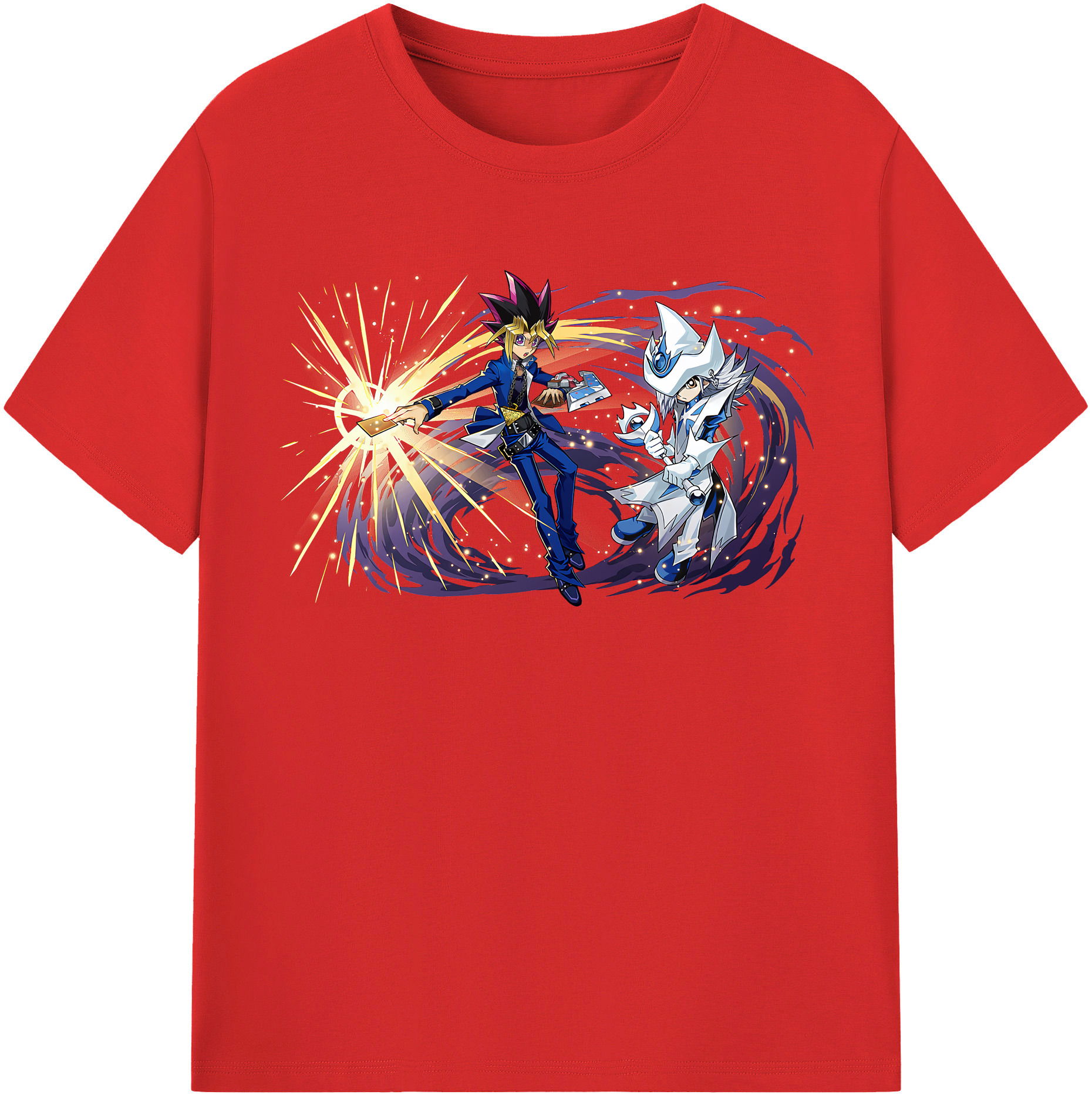 （画像用） 遊☆戯☆王 Yu-Gi-Oh! レディースカジュアルプリントTシャツ（綿100％）