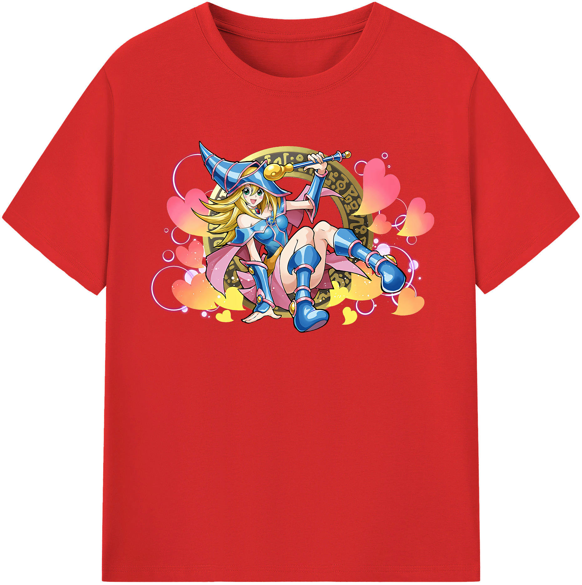 （画像用） 遊☆戯☆王 Yu-Gi-Oh! レディースカジュアルプリントTシャツ（綿100％）
