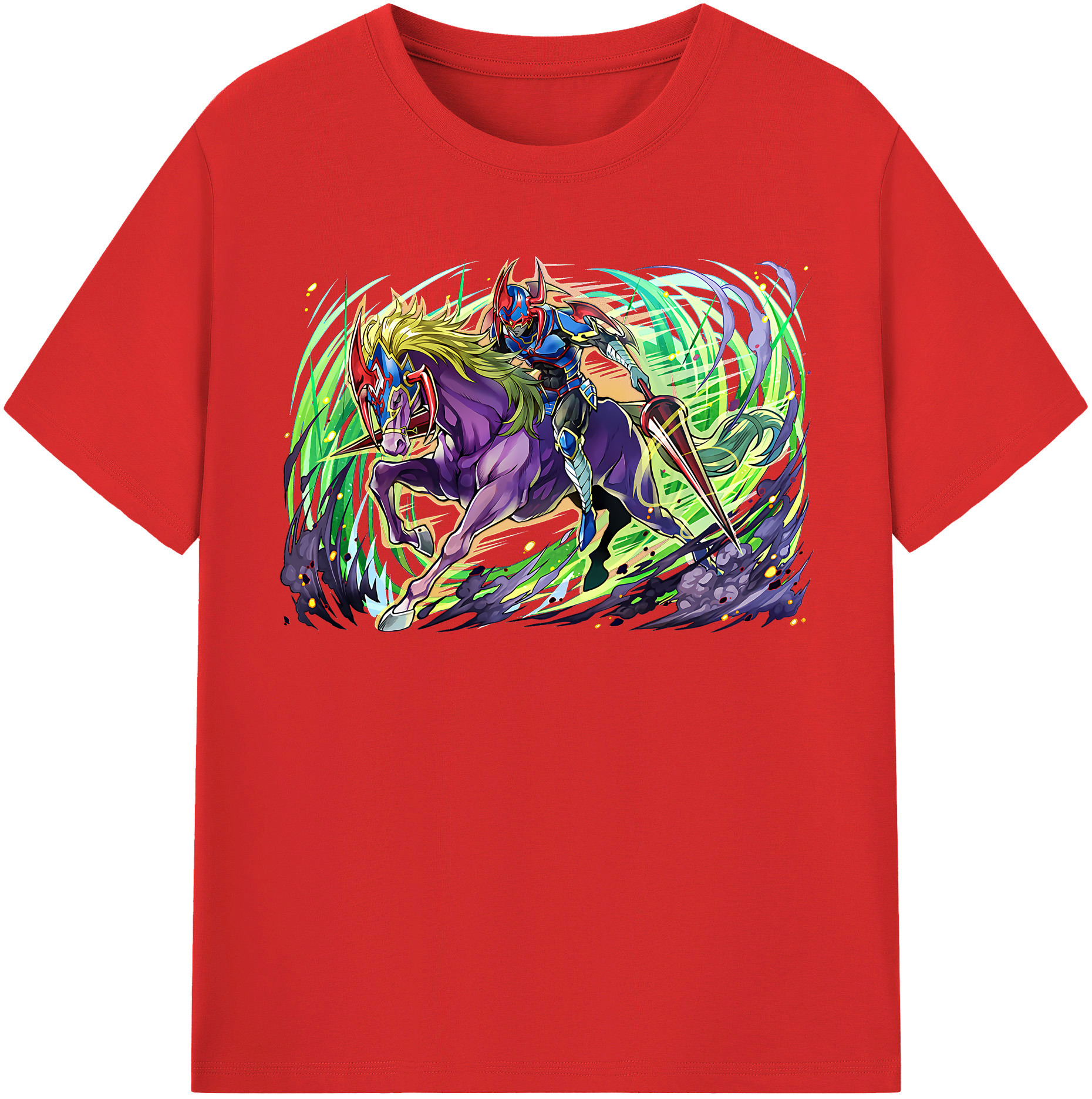 （画像用） 遊☆戯☆王 Yu-Gi-Oh! レディースカジュアルプリントTシャツ（綿100％）
