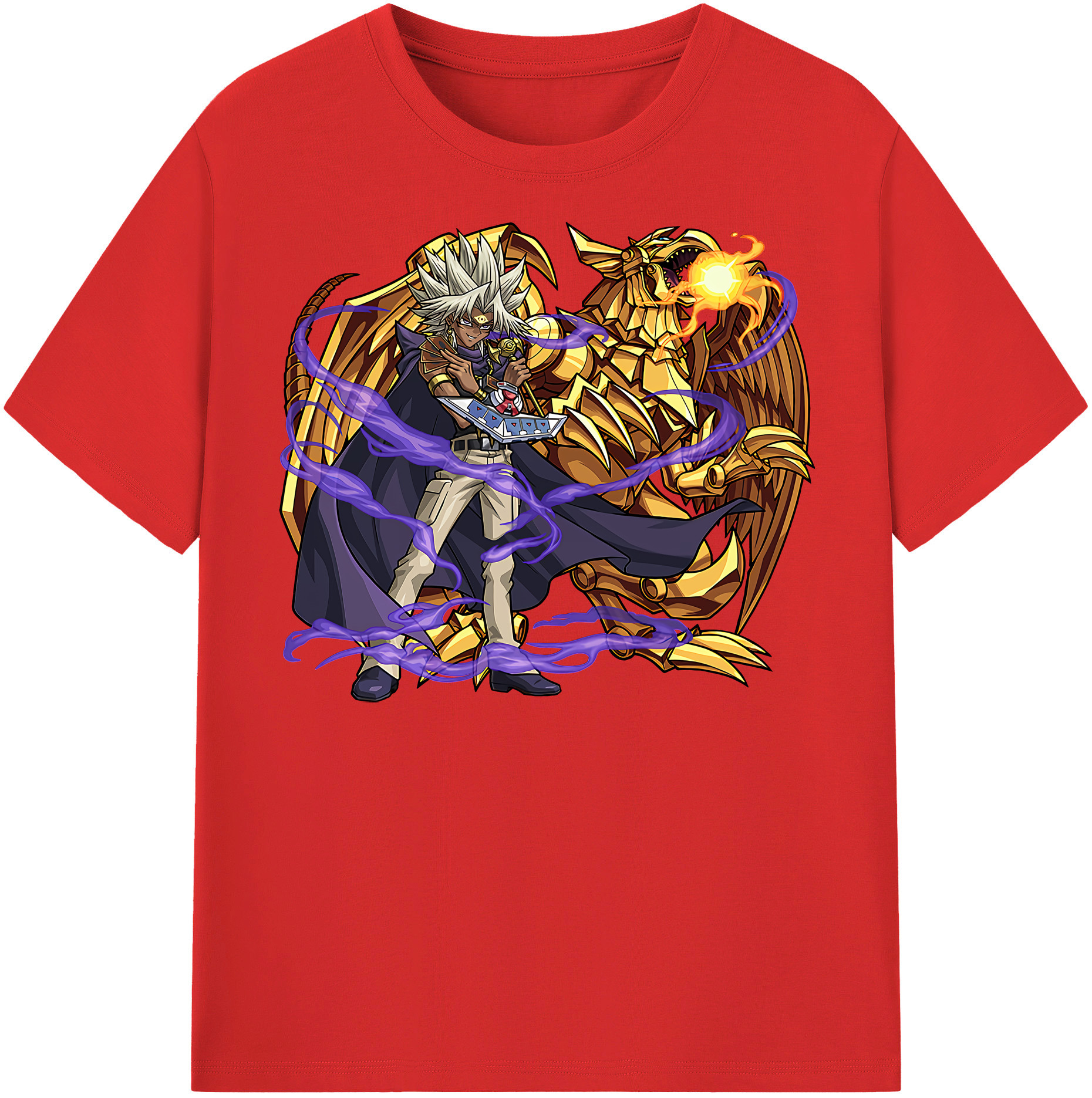 （画像用） 遊☆戯☆王 Yu-Gi-Oh! レディースカジュアルプリントTシャツ（綿100％）