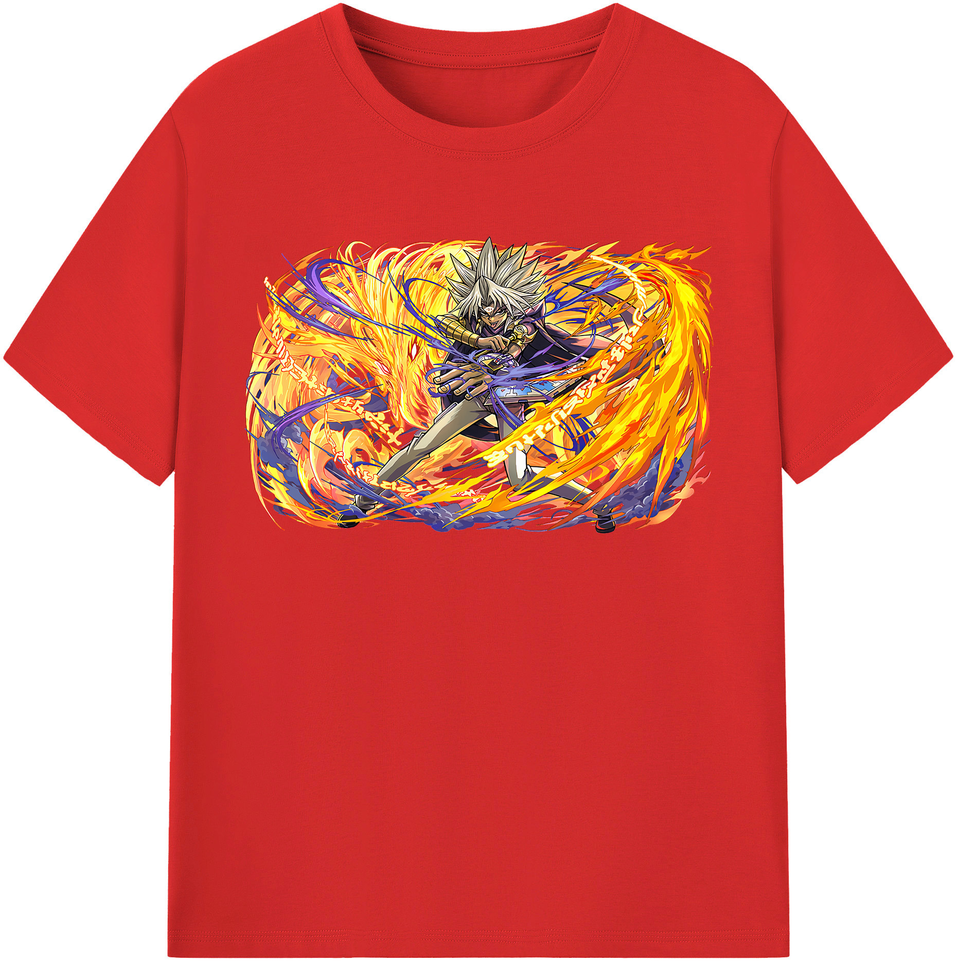 （画像用） 遊☆戯☆王 Yu-Gi-Oh! レディースカジュアルプリントTシャツ（綿100％）