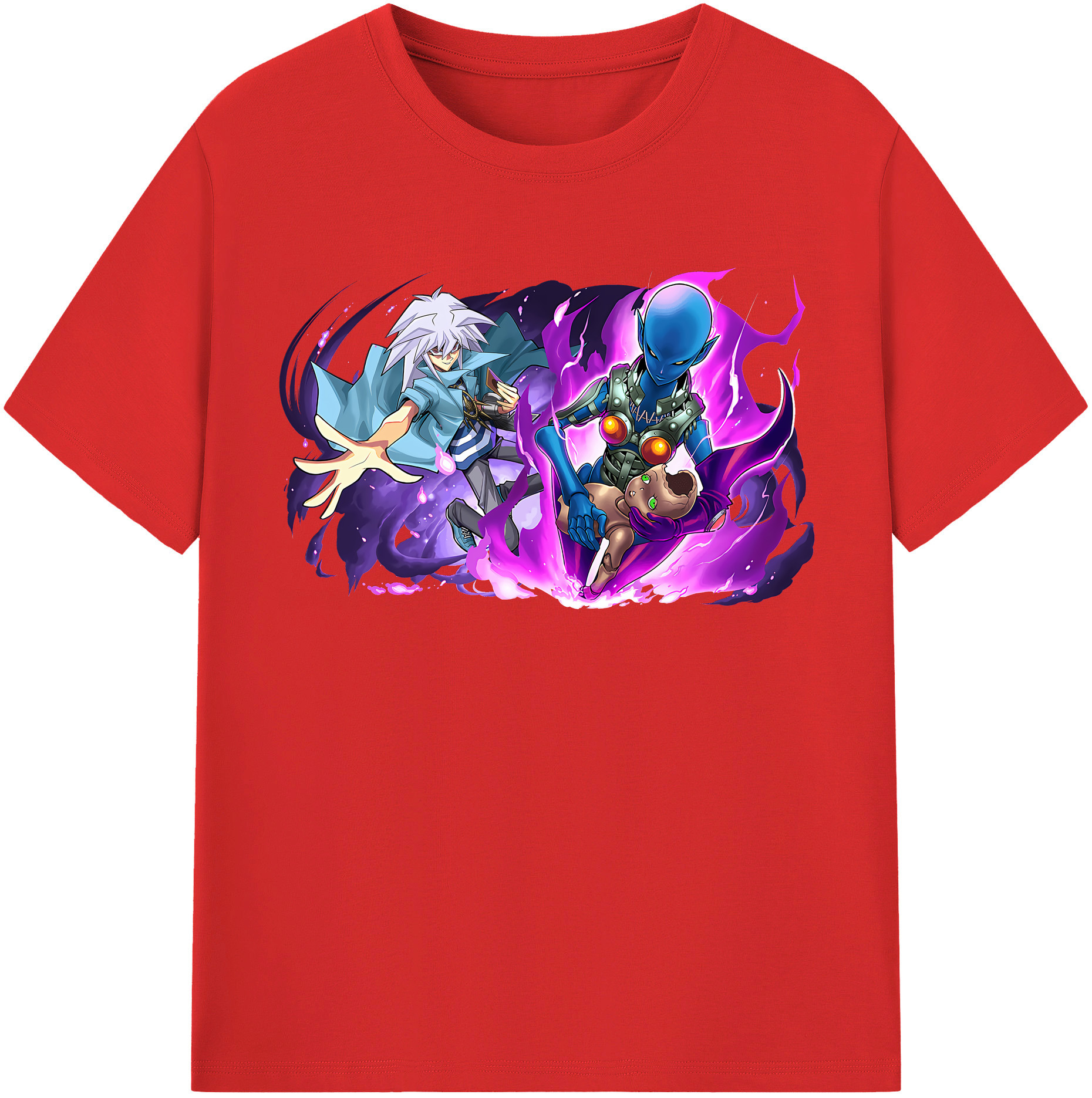 （画像用） 遊☆戯☆王 Yu-Gi-Oh! レディースカジュアルプリントTシャツ（綿100％）