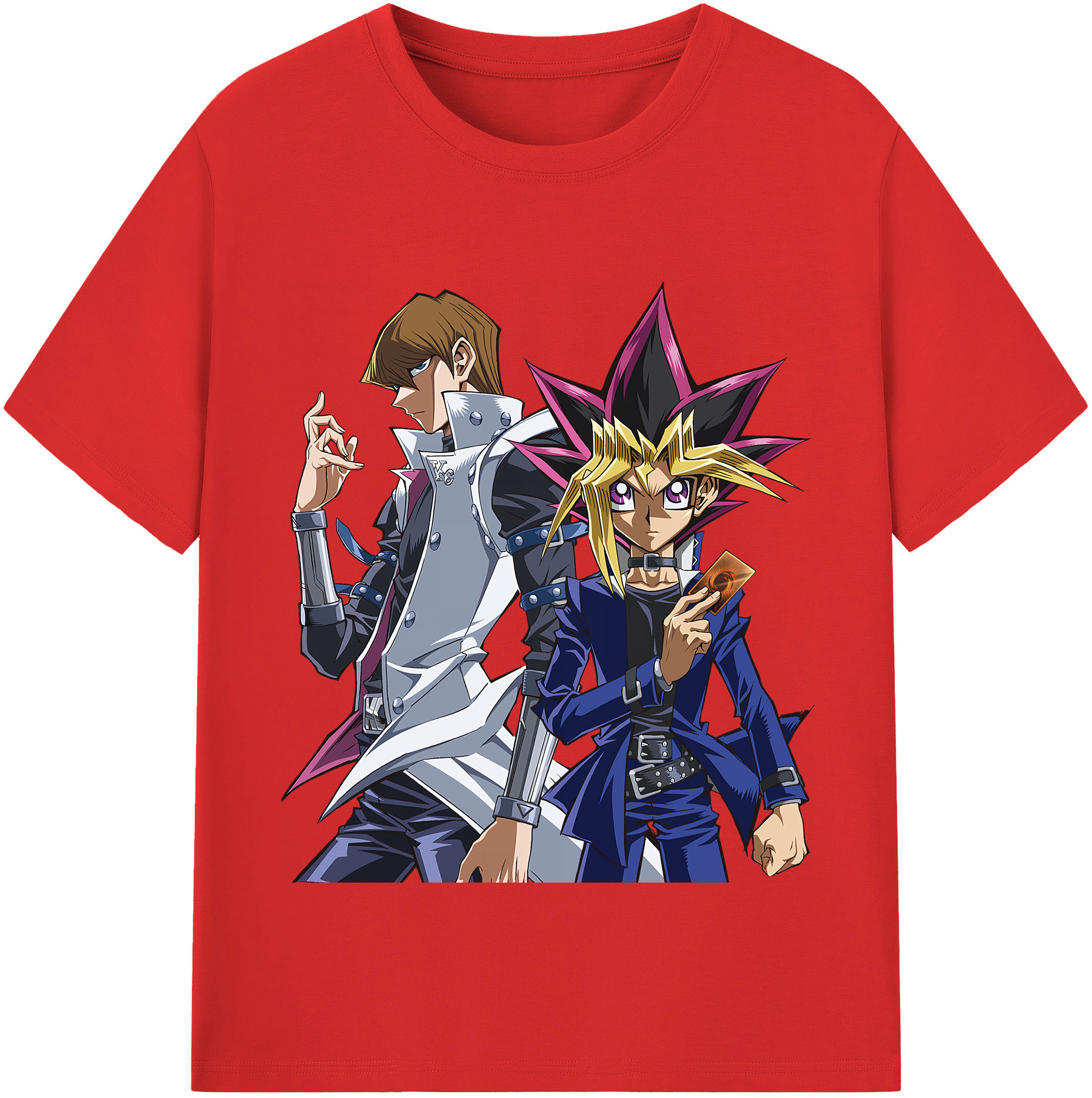 （画像用） 遊☆戯☆王 Yu-Gi-Oh! レディースカジュアルプリントTシャツ（綿100％）
