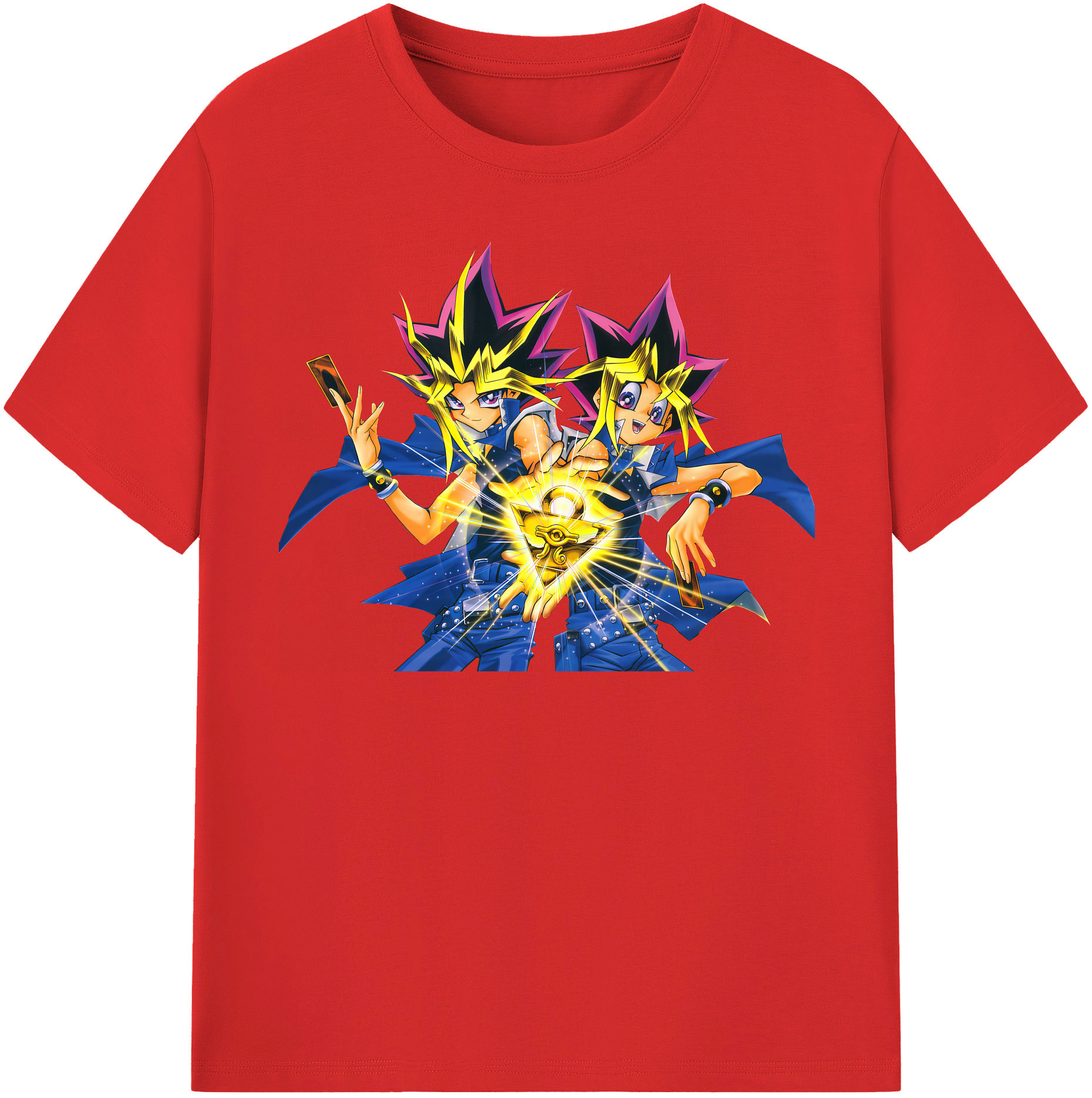 （画像用） 遊☆戯☆王 Yu-Gi-Oh! レディースカジュアルプリントTシャツ（綿100％）