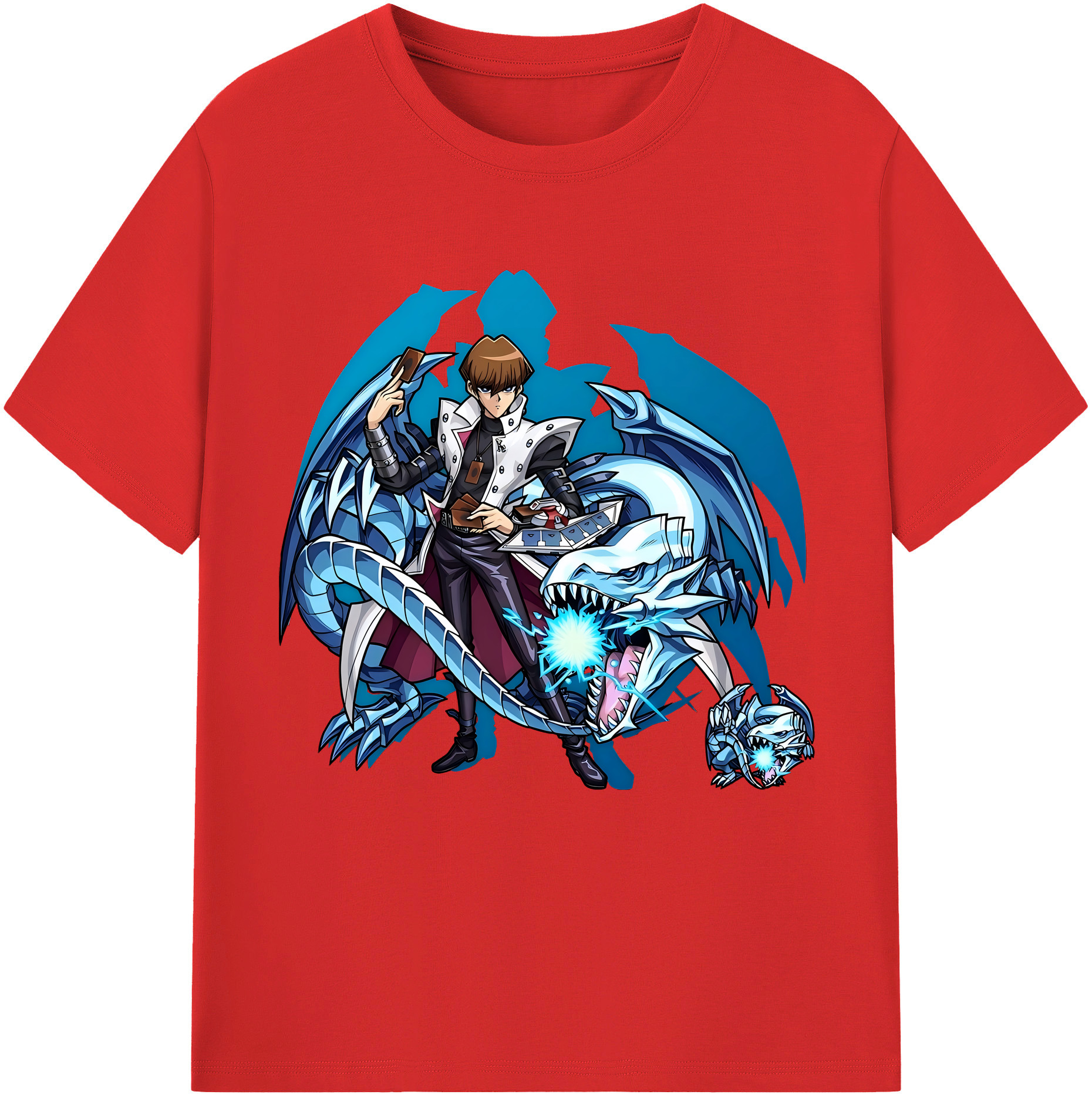 （画像用） 遊☆戯☆王 Yu-Gi-Oh! レディースカジュアルプリントTシャツ（綿100％）