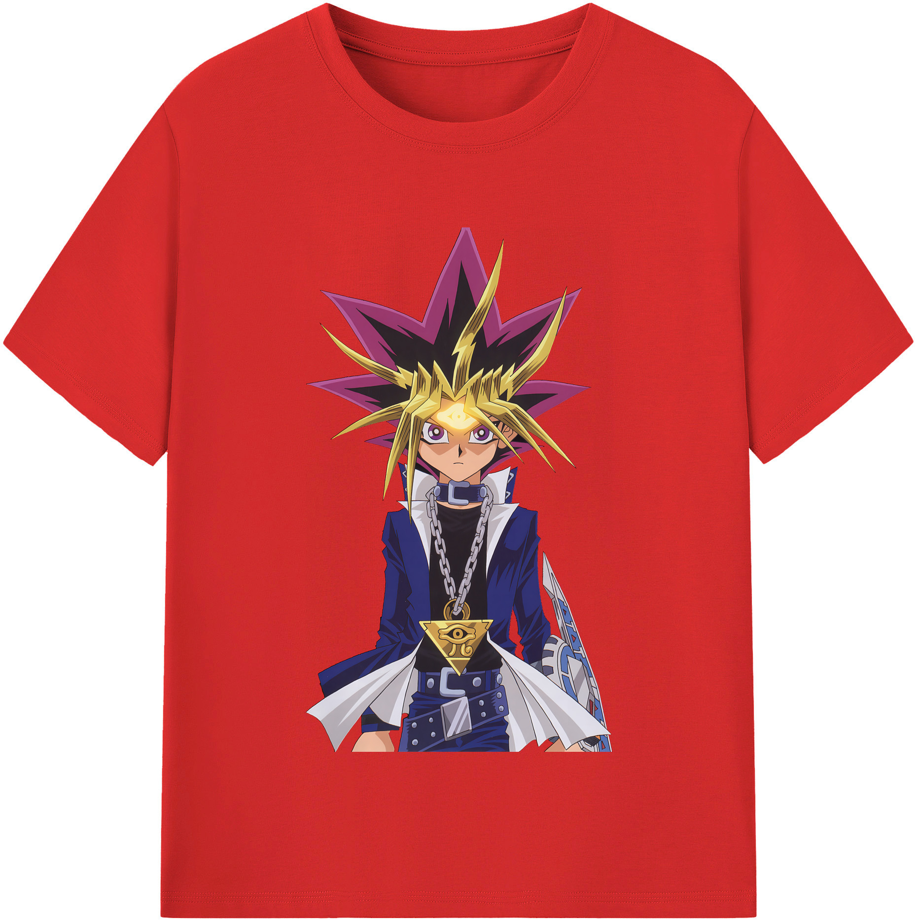 （画像用） 遊☆戯☆王 Yu-Gi-Oh! レディースカジュアルプリントTシャツ（綿100％）