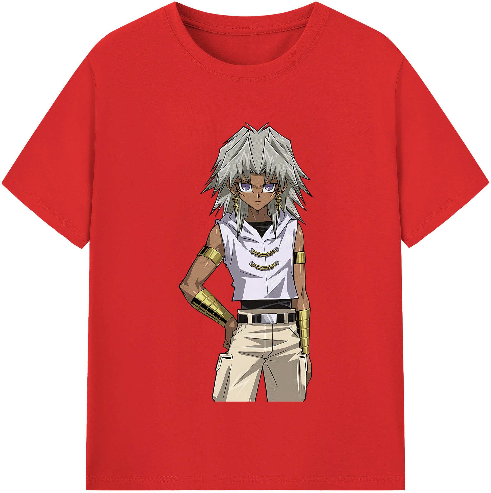 （画像用） 遊☆戯☆王 Yu-Gi-Oh! レディースカジュアルプリントTシャツ（綿100％）