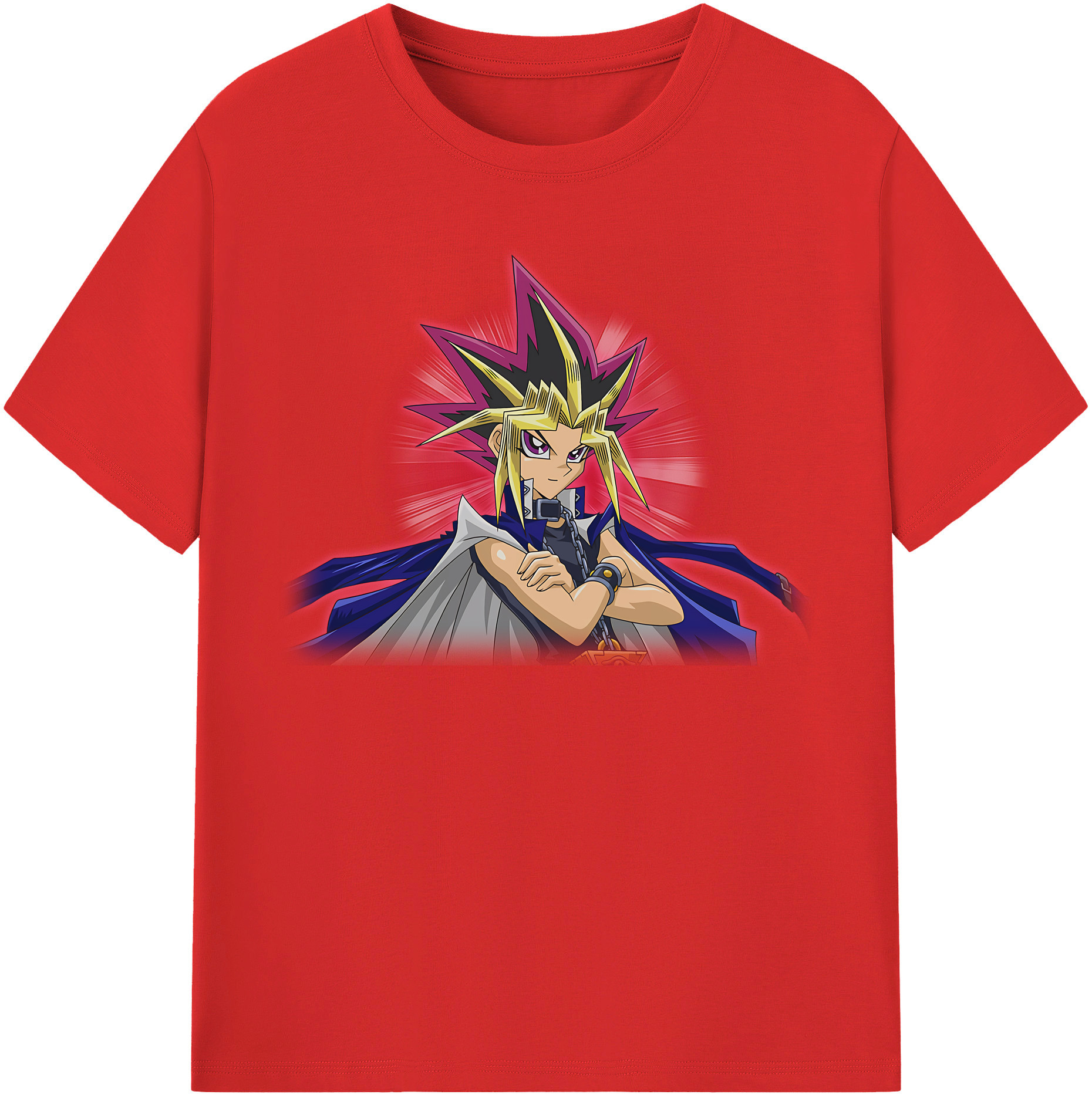 （画像用） 遊☆戯☆王 Yu-Gi-Oh! レディースカジュアルプリントTシャツ（綿100％）