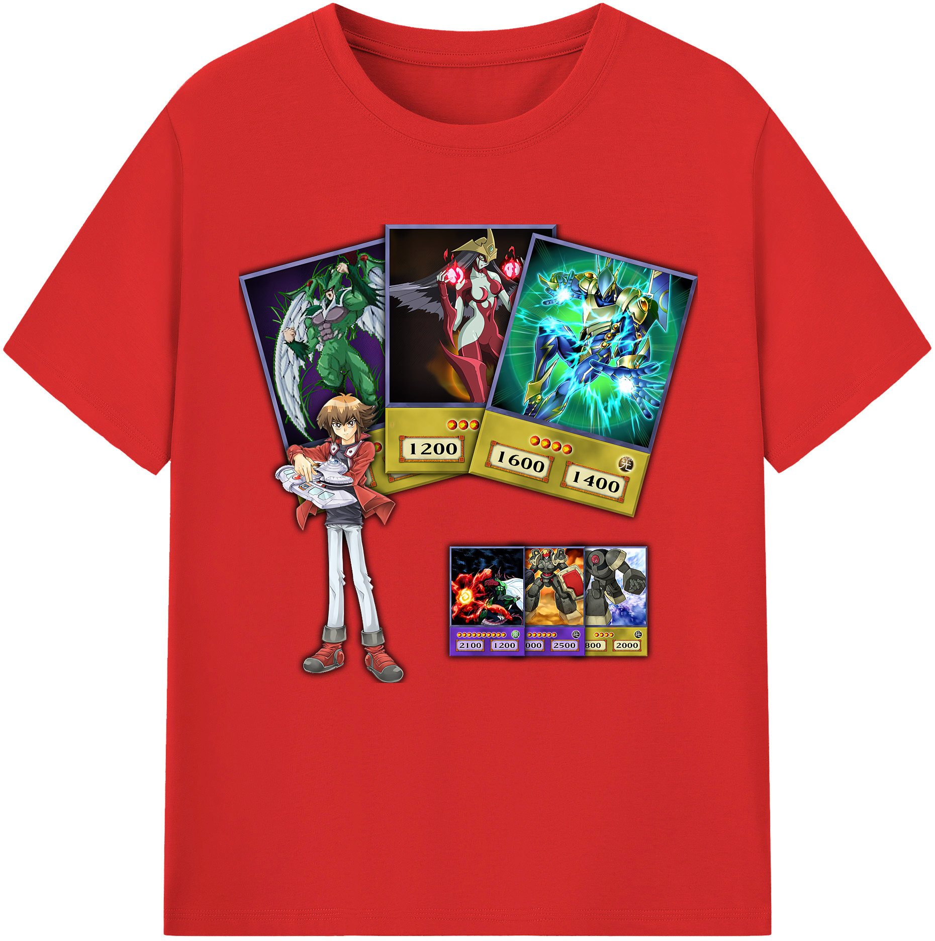 （画像用） 遊☆戯☆王 Yu-Gi-Oh! レディースカジュアルプリントTシャツ（綿100％）