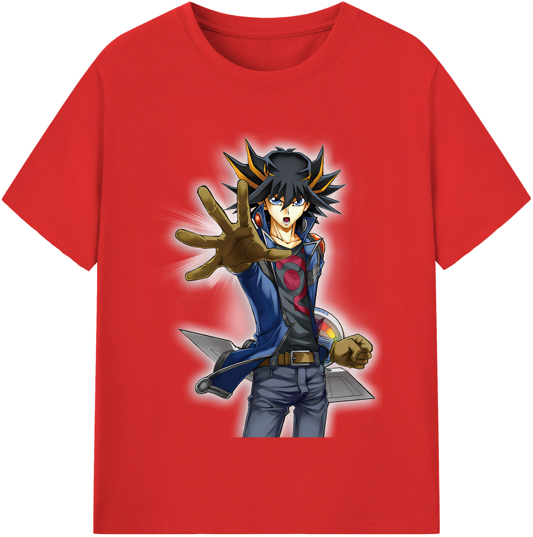 （画像用） 遊☆戯☆王 Yu-Gi-Oh! レディースカジュアルプリントTシャツ（綿100％）