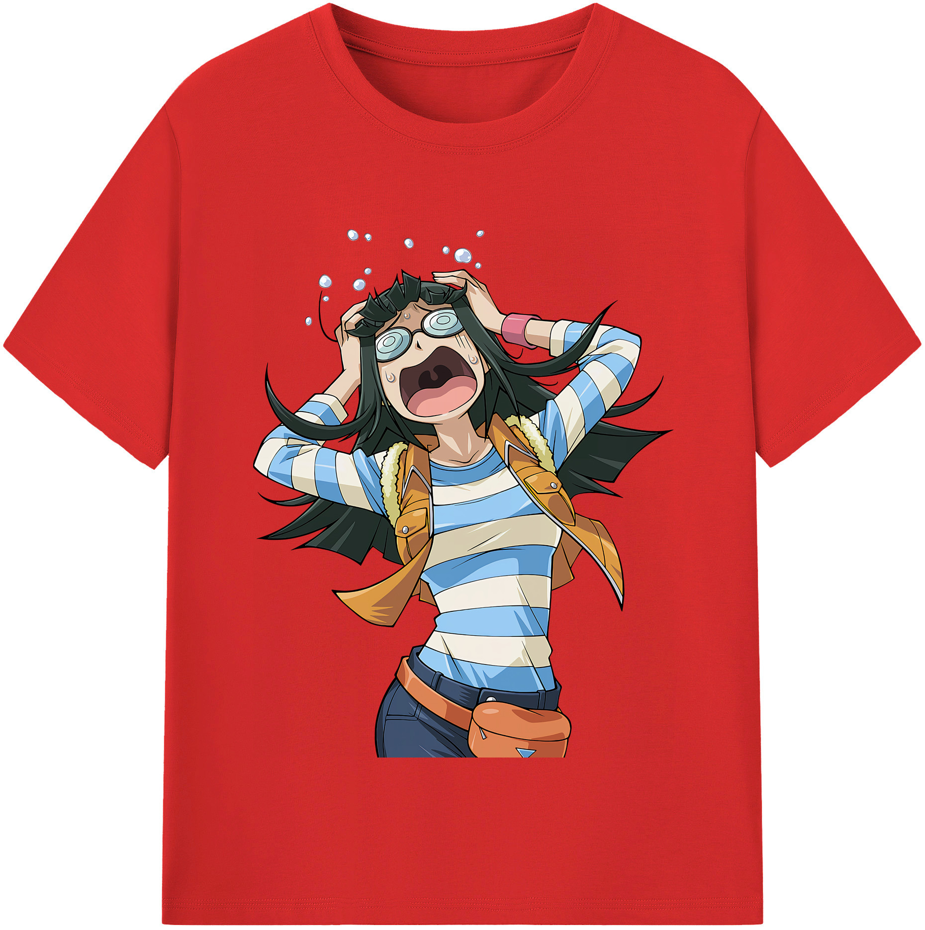 （画像用） 遊☆戯☆王 Yu-Gi-Oh! レディースカジュアルプリントTシャツ（綿100％）