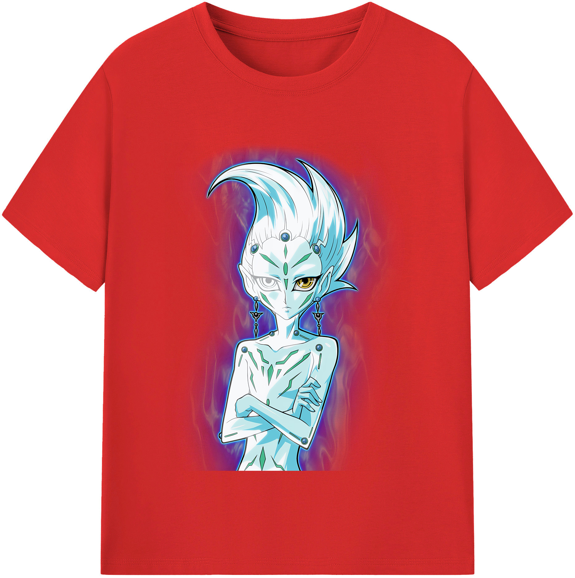 （画像用） 遊☆戯☆王 Yu-Gi-Oh! レディースカジュアルプリントTシャツ（綿100％）