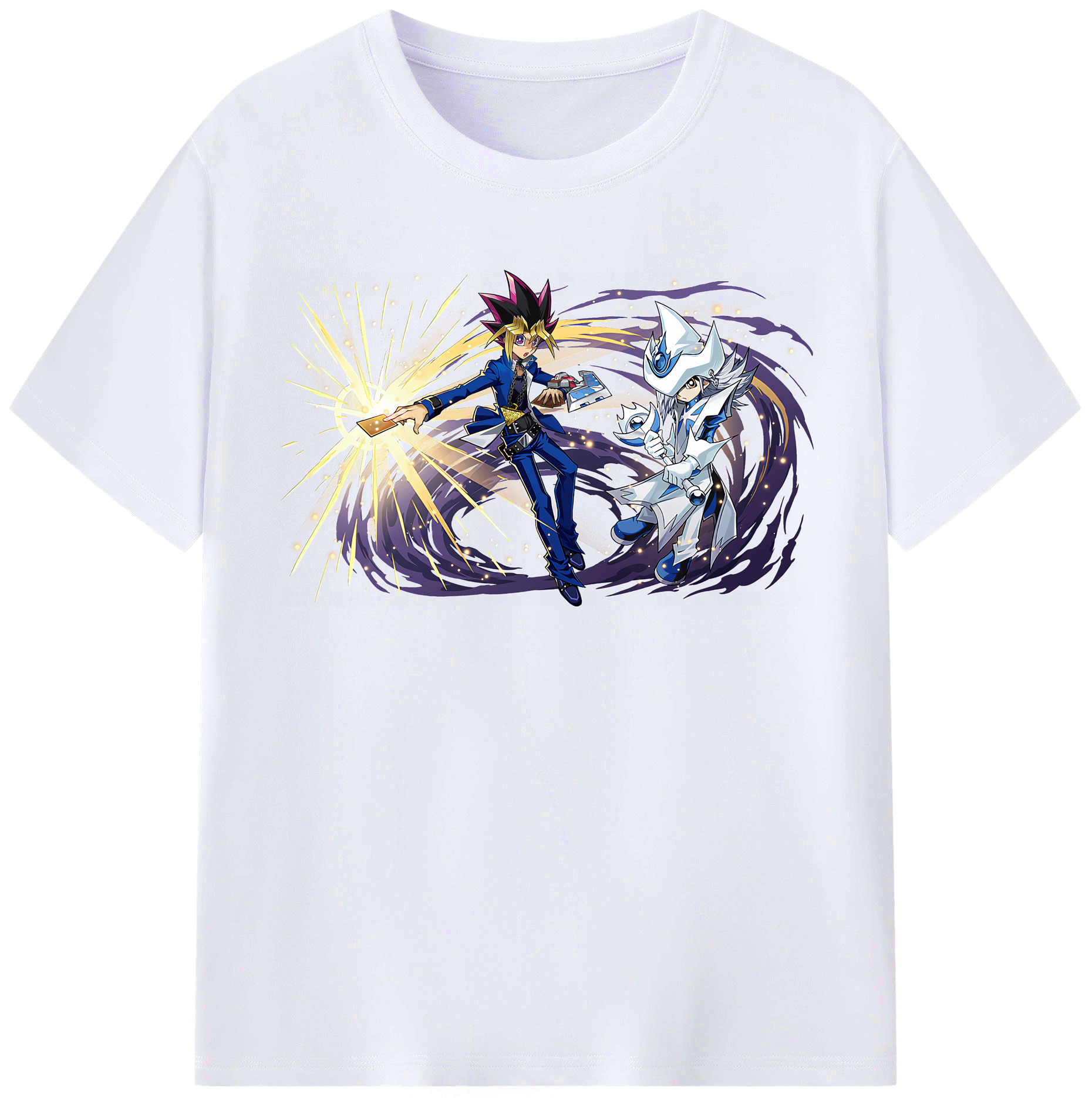 （画像用） 遊☆戯☆王 Yu-Gi-Oh! レディースカジュアルプリントTシャツ（綿100％）