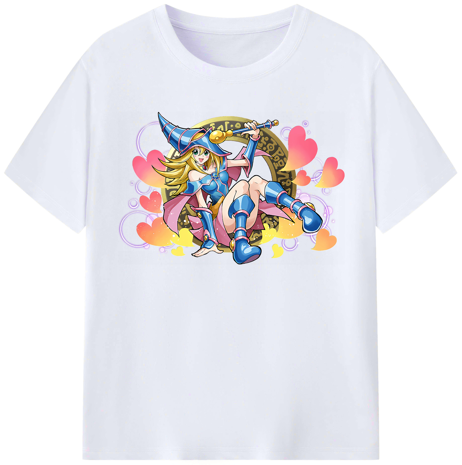 （画像用） 遊☆戯☆王 Yu-Gi-Oh! レディースカジュアルプリントTシャツ（綿100％）