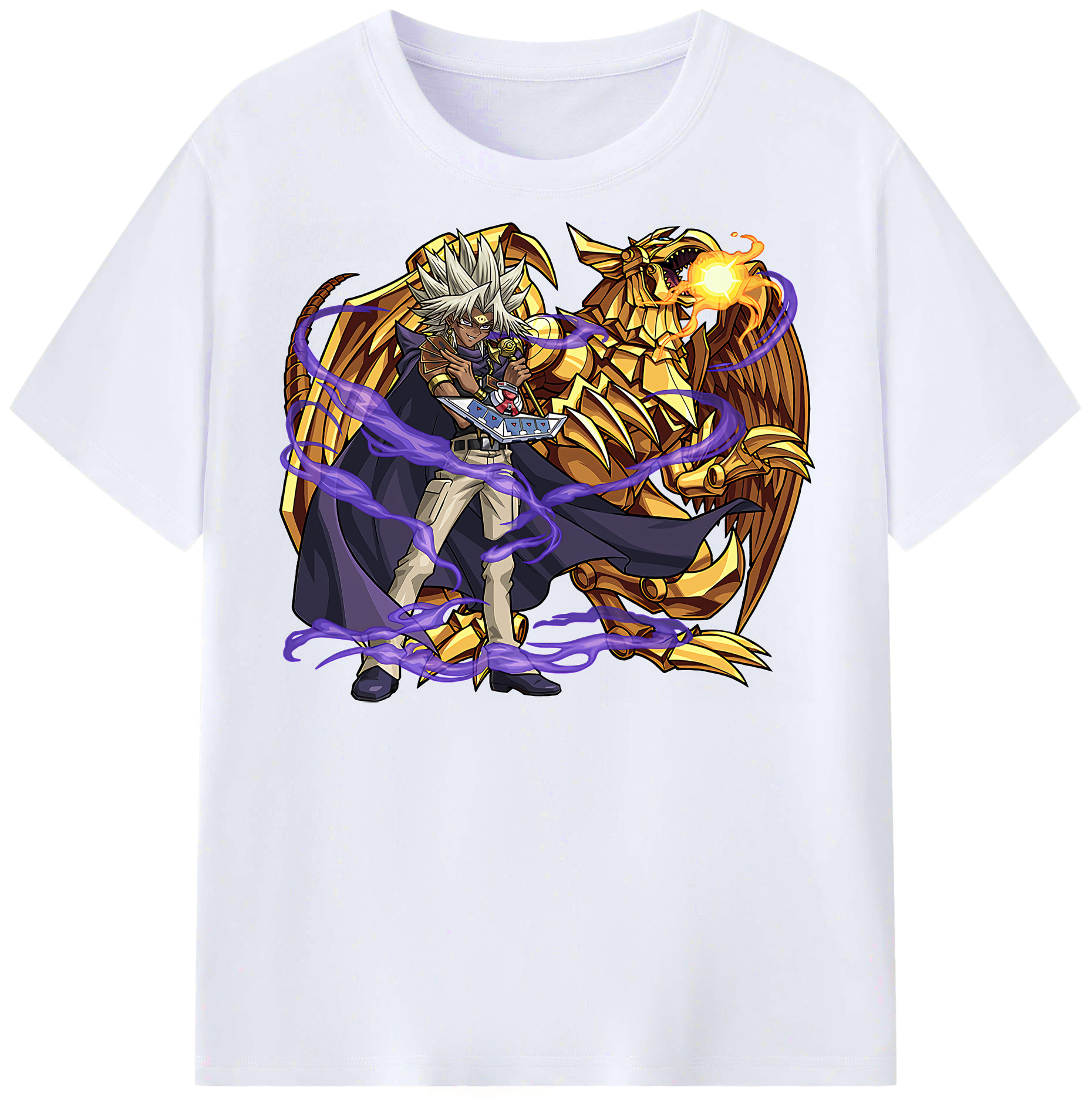 （画像用） 遊☆戯☆王 Yu-Gi-Oh! レディースカジュアルプリントTシャツ（綿100％）