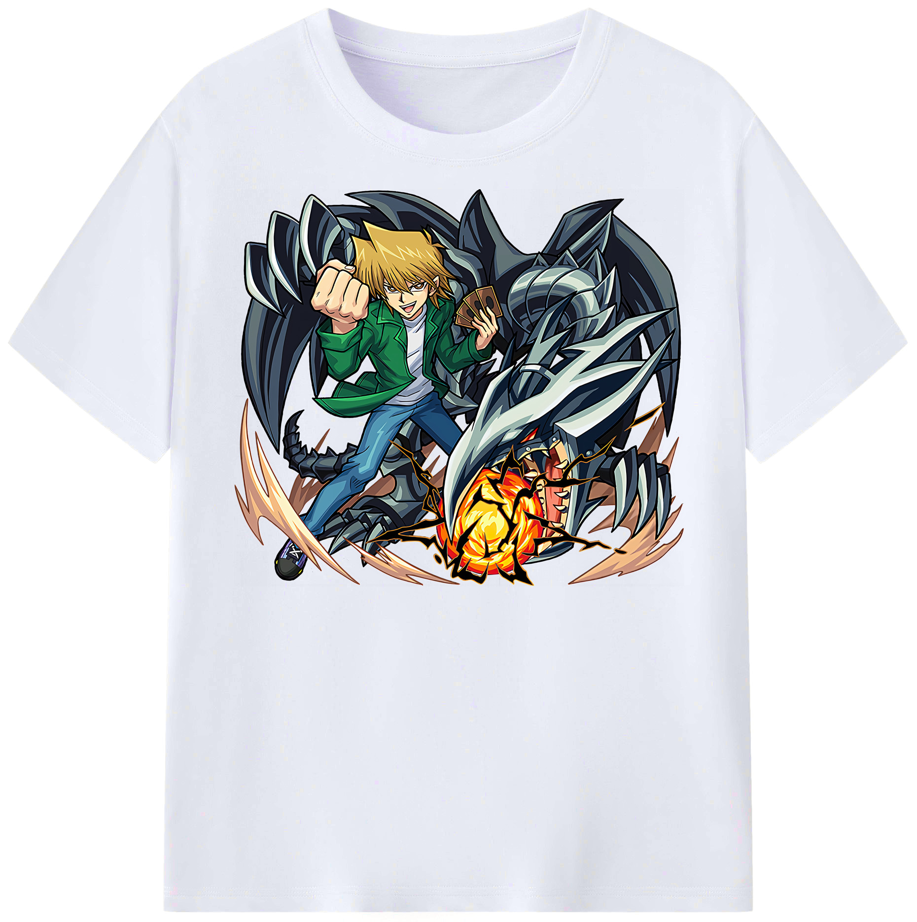 （画像用） 遊☆戯☆王 Yu-Gi-Oh! レディースカジュアルプリントTシャツ（綿100％）