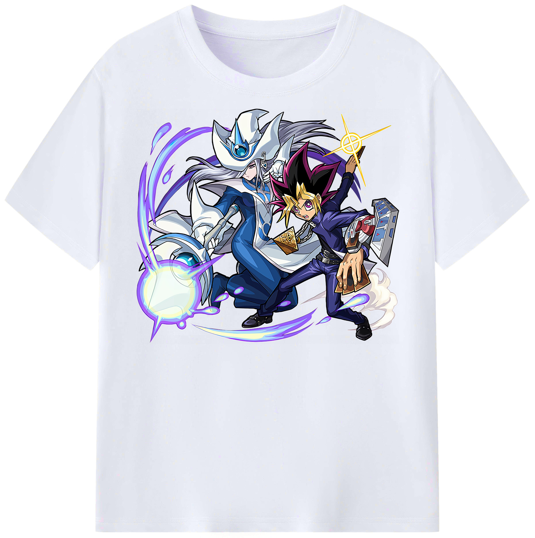 （画像用） 遊☆戯☆王 Yu-Gi-Oh! レディースカジュアルプリントTシャツ（綿100％）