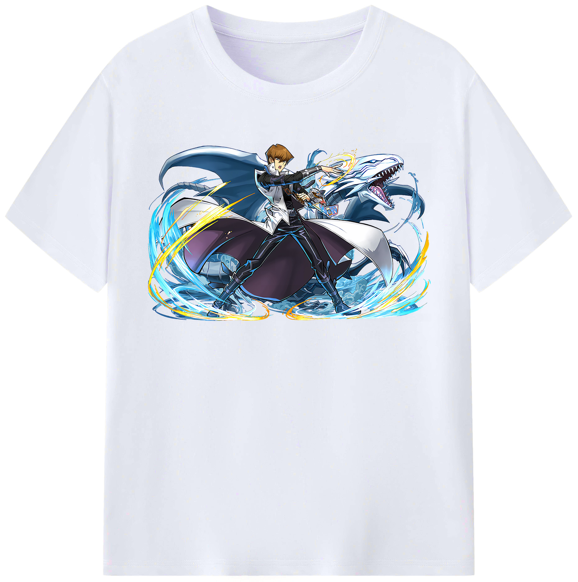 （画像用） 遊☆戯☆王 Yu-Gi-Oh! レディースカジュアルプリントTシャツ（綿100％）