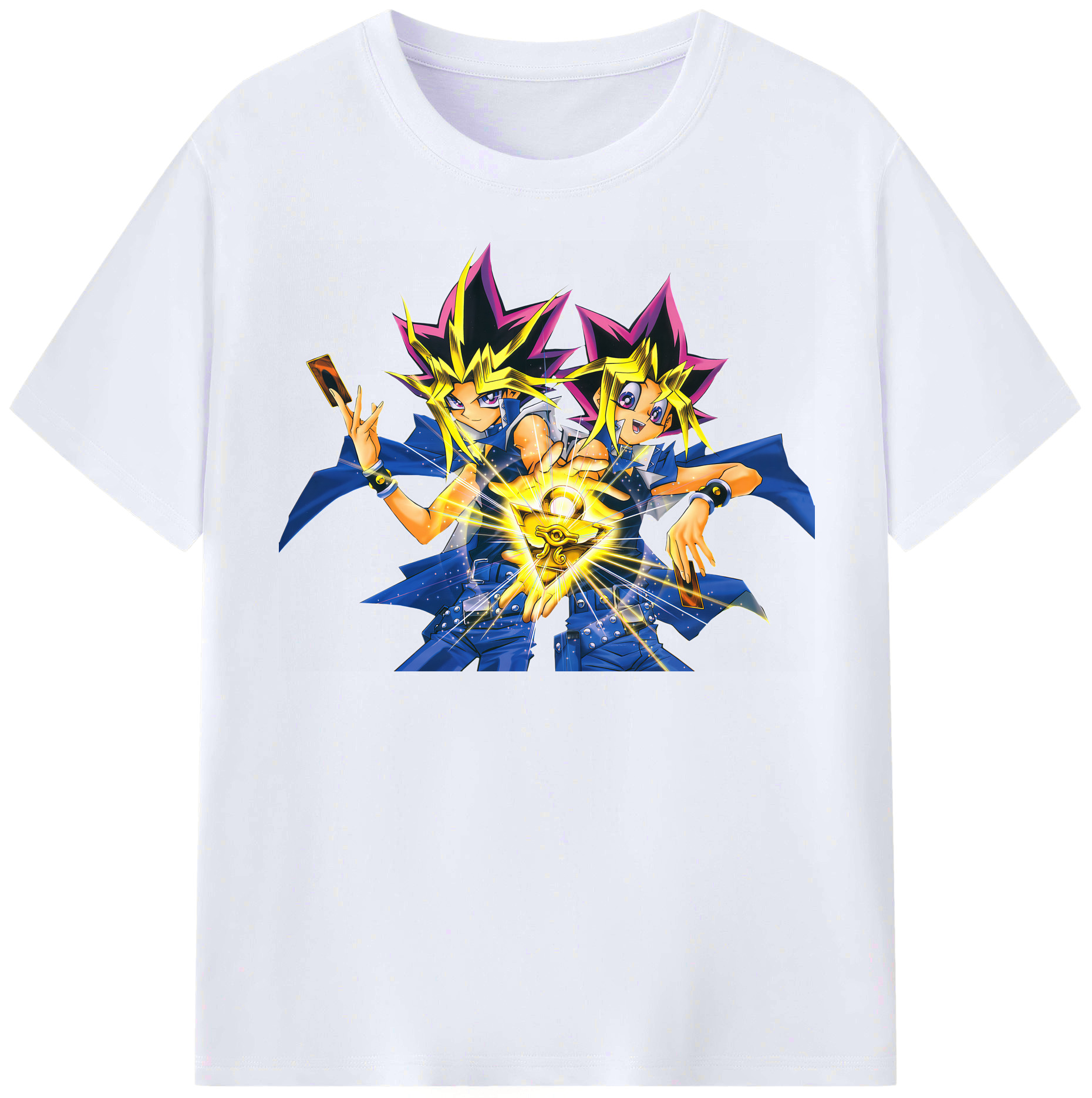 （画像用） 遊☆戯☆王 Yu-Gi-Oh! レディースカジュアルプリントTシャツ（綿100％）