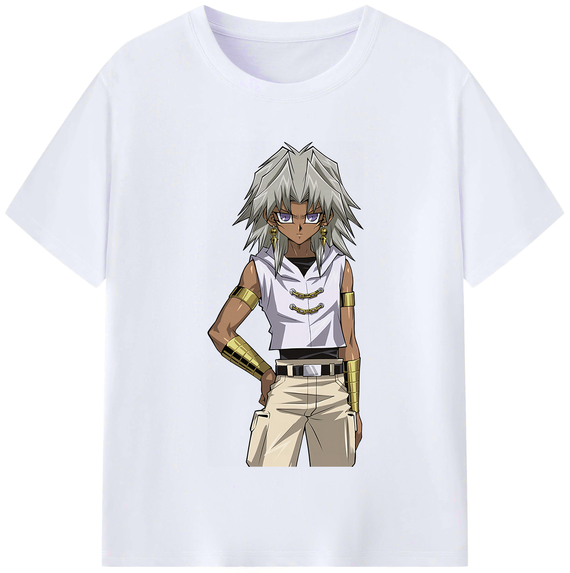 （画像用） 遊☆戯☆王 Yu-Gi-Oh! レディースカジュアルプリントTシャツ（綿100％）