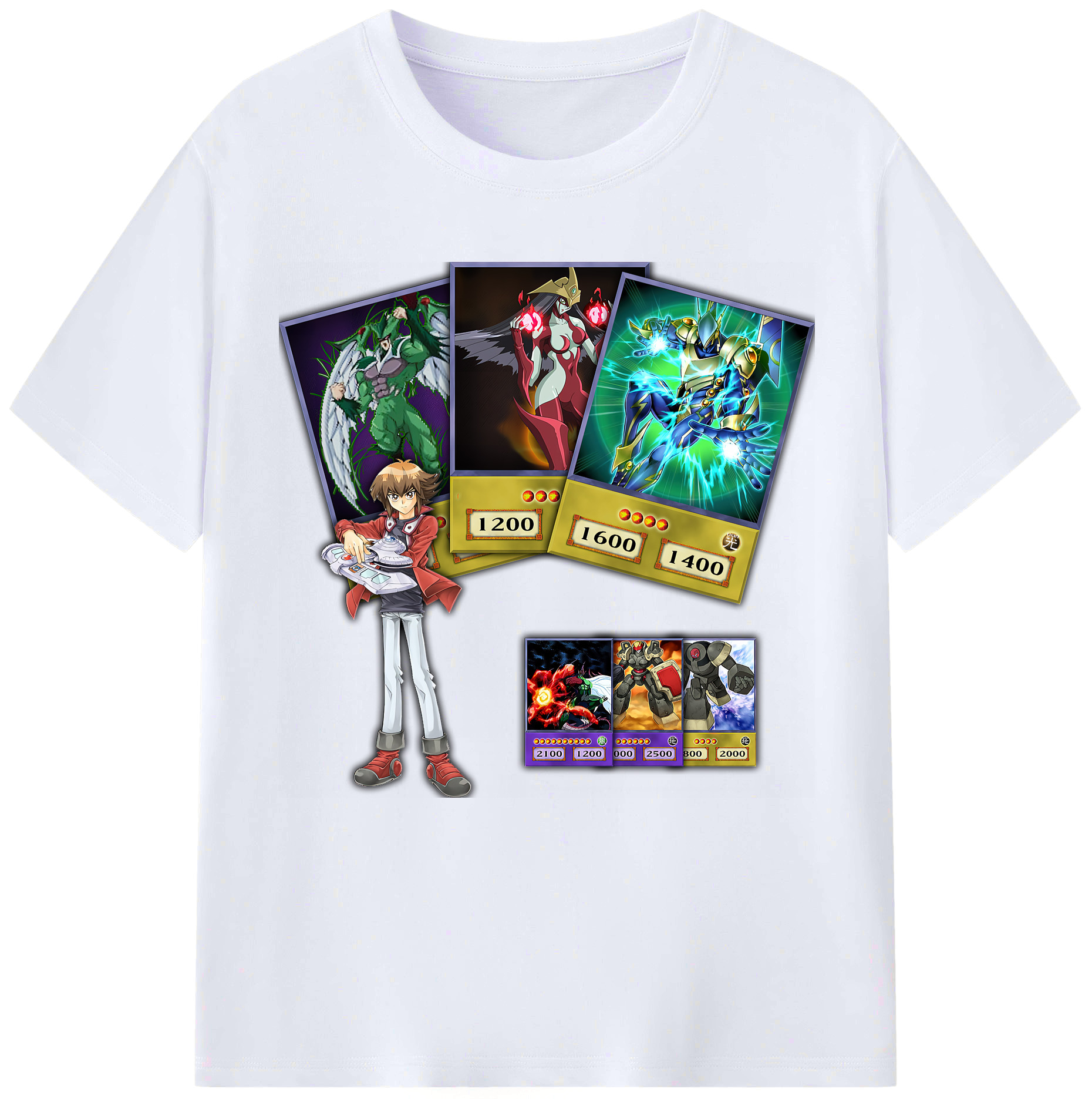 （画像用） 遊☆戯☆王 Yu-Gi-Oh! レディースカジュアルプリントTシャツ（綿100％）