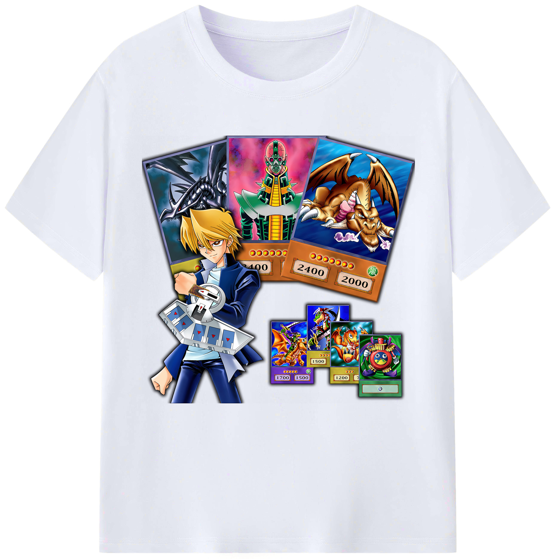 （画像用） 遊☆戯☆王 Yu-Gi-Oh! レディースカジュアルプリントTシャツ（綿100％）