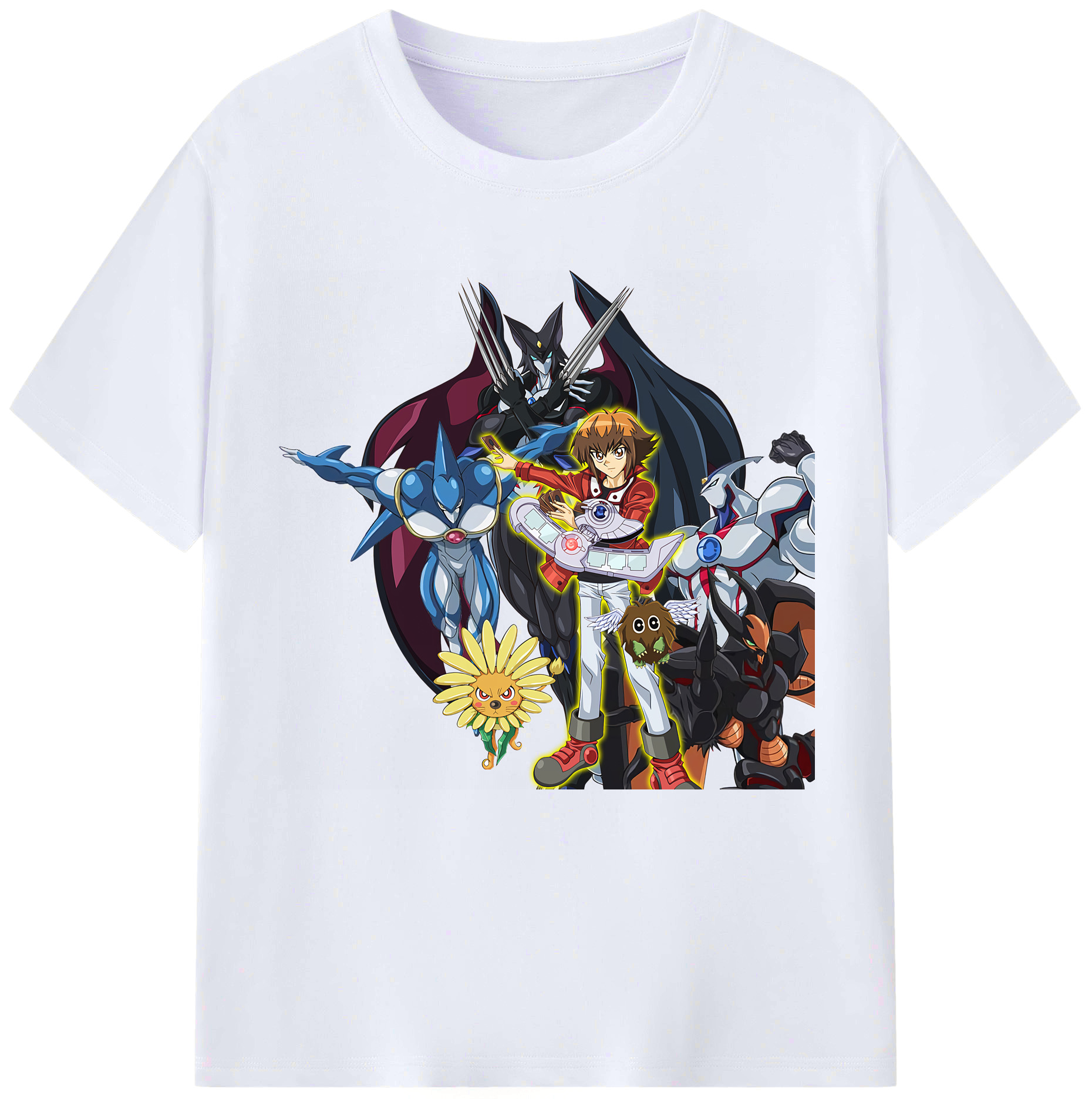 （画像用） 遊☆戯☆王 Yu-Gi-Oh! レディースカジュアルプリントTシャツ（綿100％）