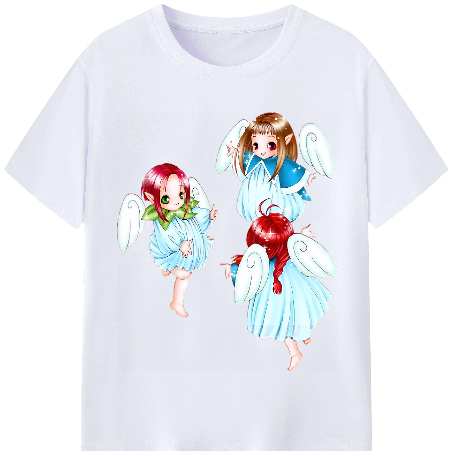 （画像用） 遊☆戯☆王 Yu-Gi-Oh! レディースカジュアルプリントTシャツ（綿100％）