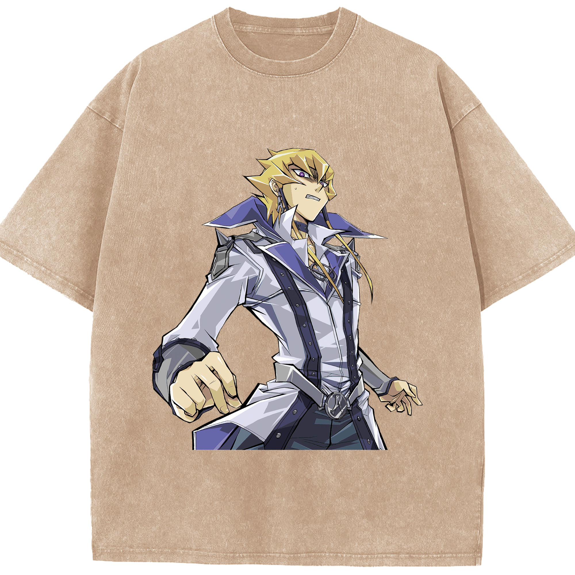 （画像用） 遊☆戯☆王 Yu-Gi-Oh! 綿100% ヴィンテージ風 半袖Tシャツ（フロントプリント）