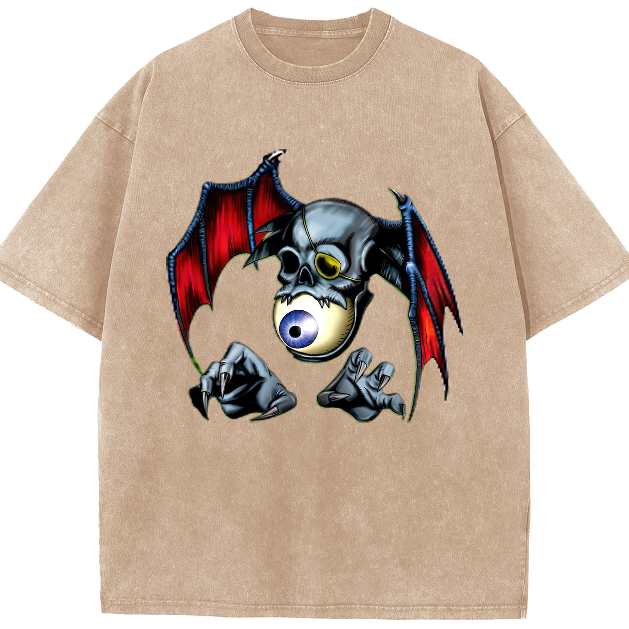 （画像用） 遊☆戯☆王 Yu-Gi-Oh! 綿100% ヴィンテージ風 半袖Tシャツ（フロントプリント）