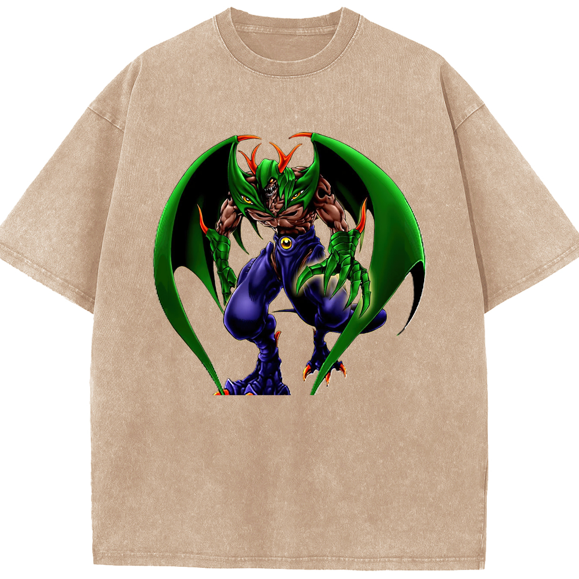 （画像用） 遊☆戯☆王 Yu-Gi-Oh! 綿100% ヴィンテージ風 半袖Tシャツ（フロントプリント）