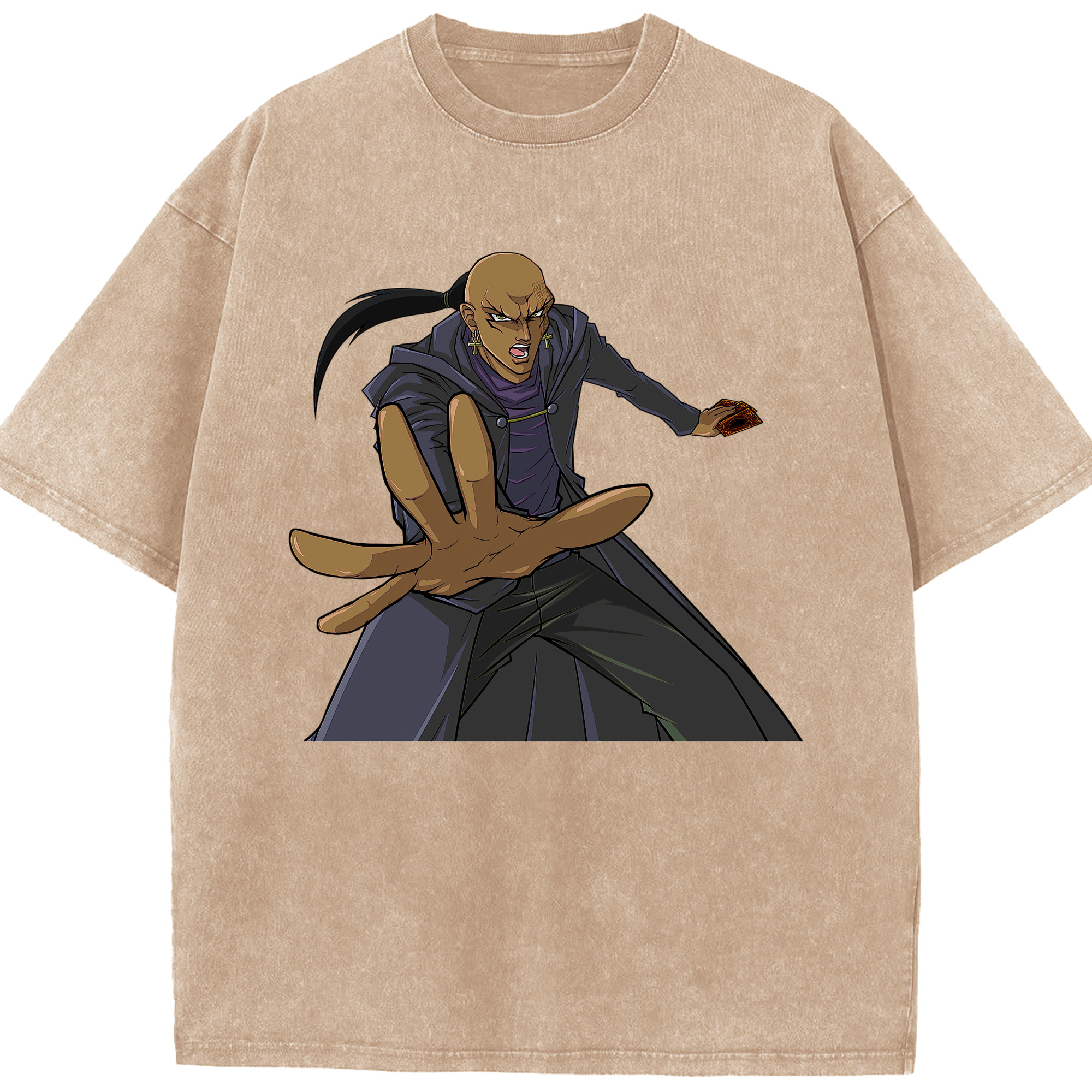 （画像用） 遊☆戯☆王 Yu-Gi-Oh! 綿100% ヴィンテージ風 半袖Tシャツ（フロントプリント）