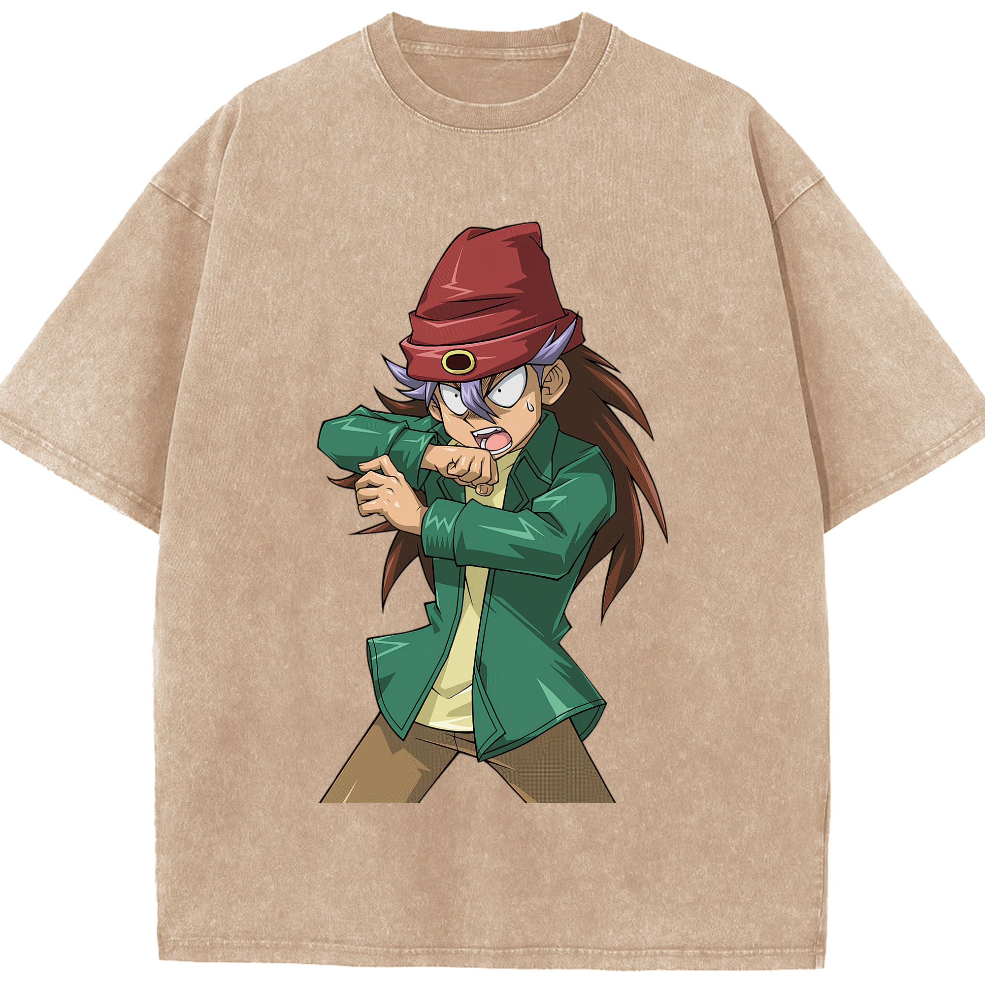 （画像用） 遊☆戯☆王 Yu-Gi-Oh! 綿100% ヴィンテージ風 半袖Tシャツ（フロントプリント）