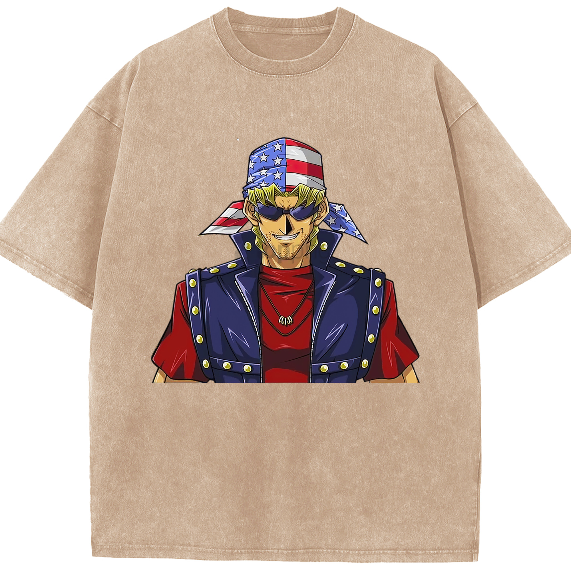 （画像用） 遊☆戯☆王 Yu-Gi-Oh! 綿100% ヴィンテージ風 半袖Tシャツ（フロントプリント）