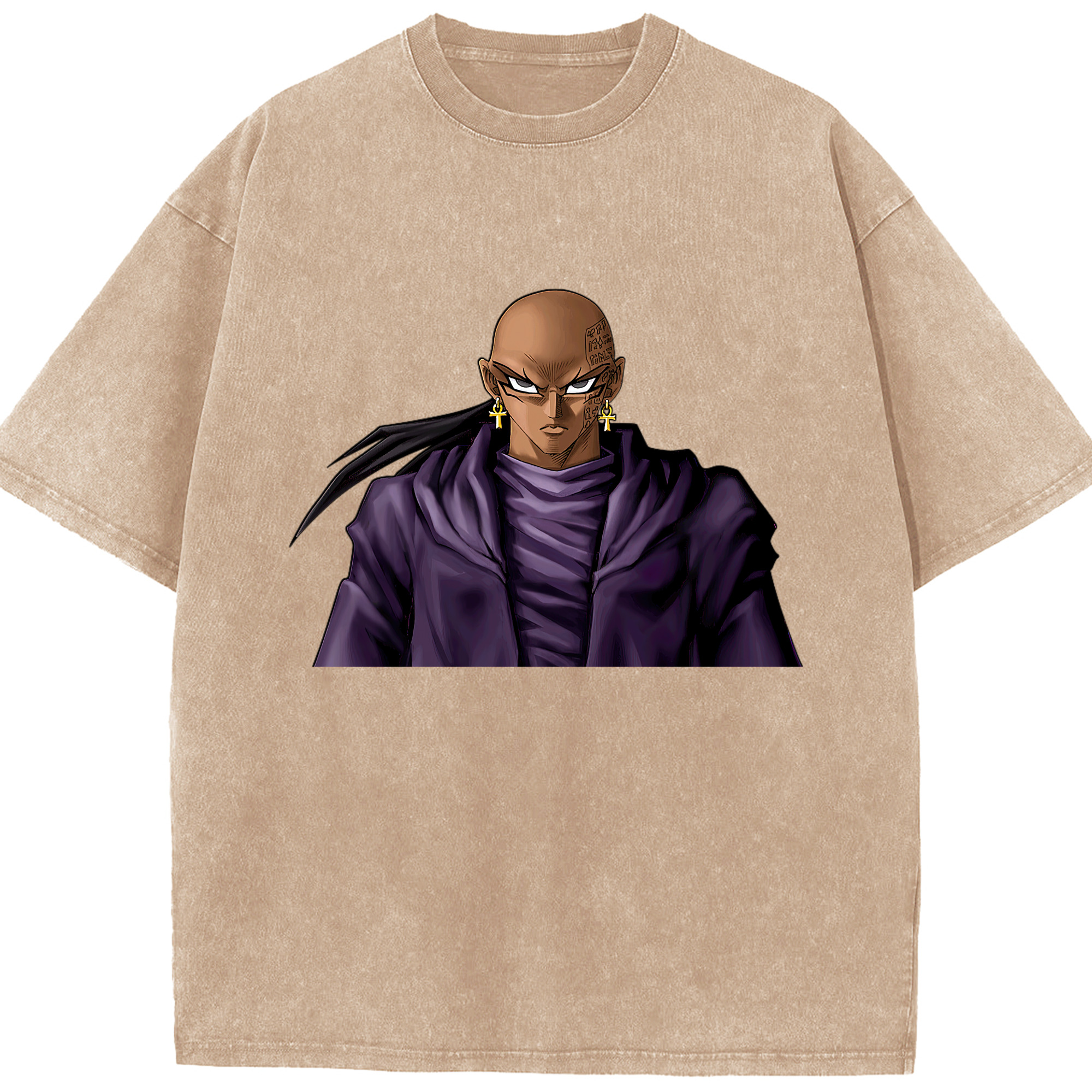 （画像用） 遊☆戯☆王 Yu-Gi-Oh! 綿100% ヴィンテージ風 半袖Tシャツ（フロントプリント）
