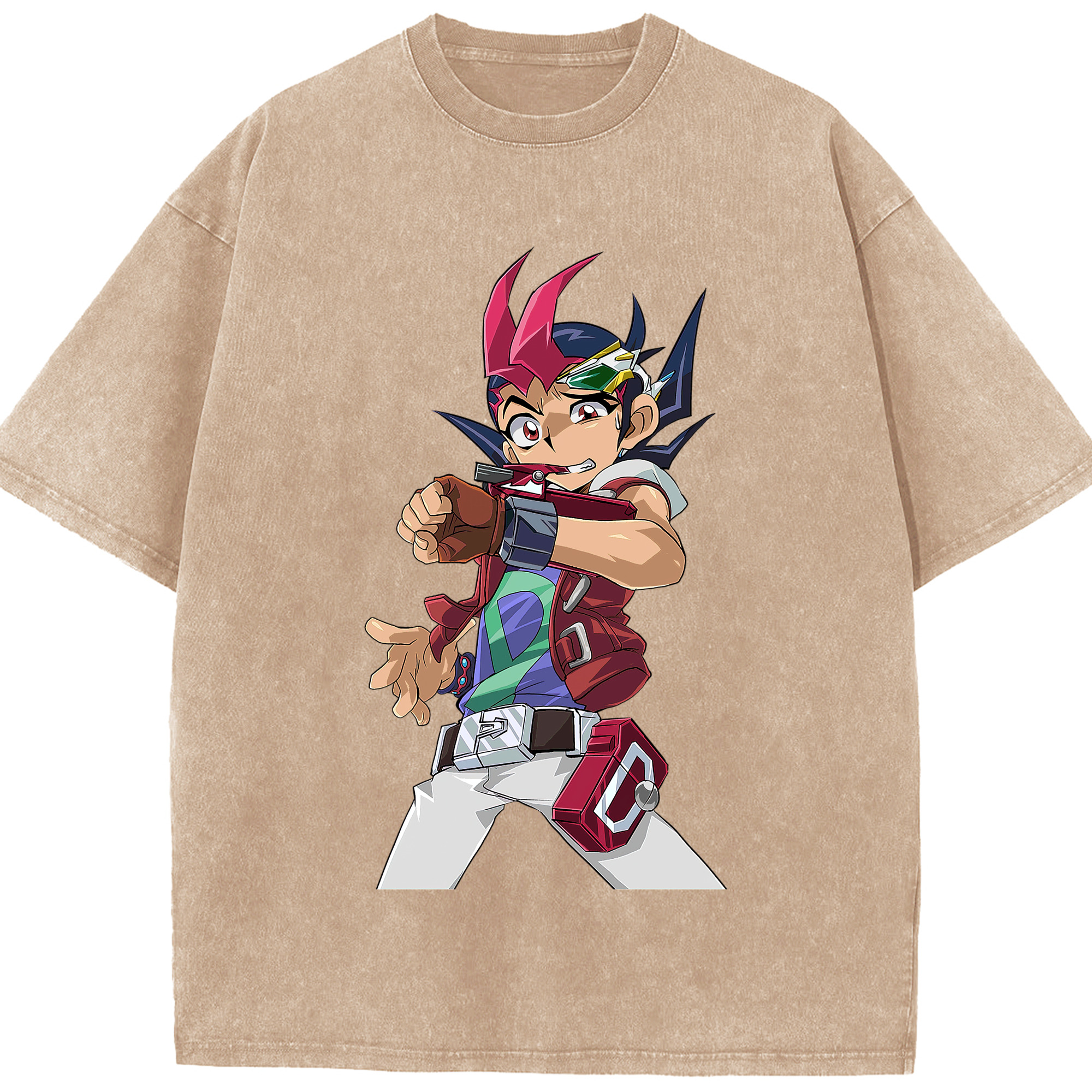 （画像用） 遊☆戯☆王 Yu-Gi-Oh! 綿100% ヴィンテージ風 半袖Tシャツ（フロントプリント）